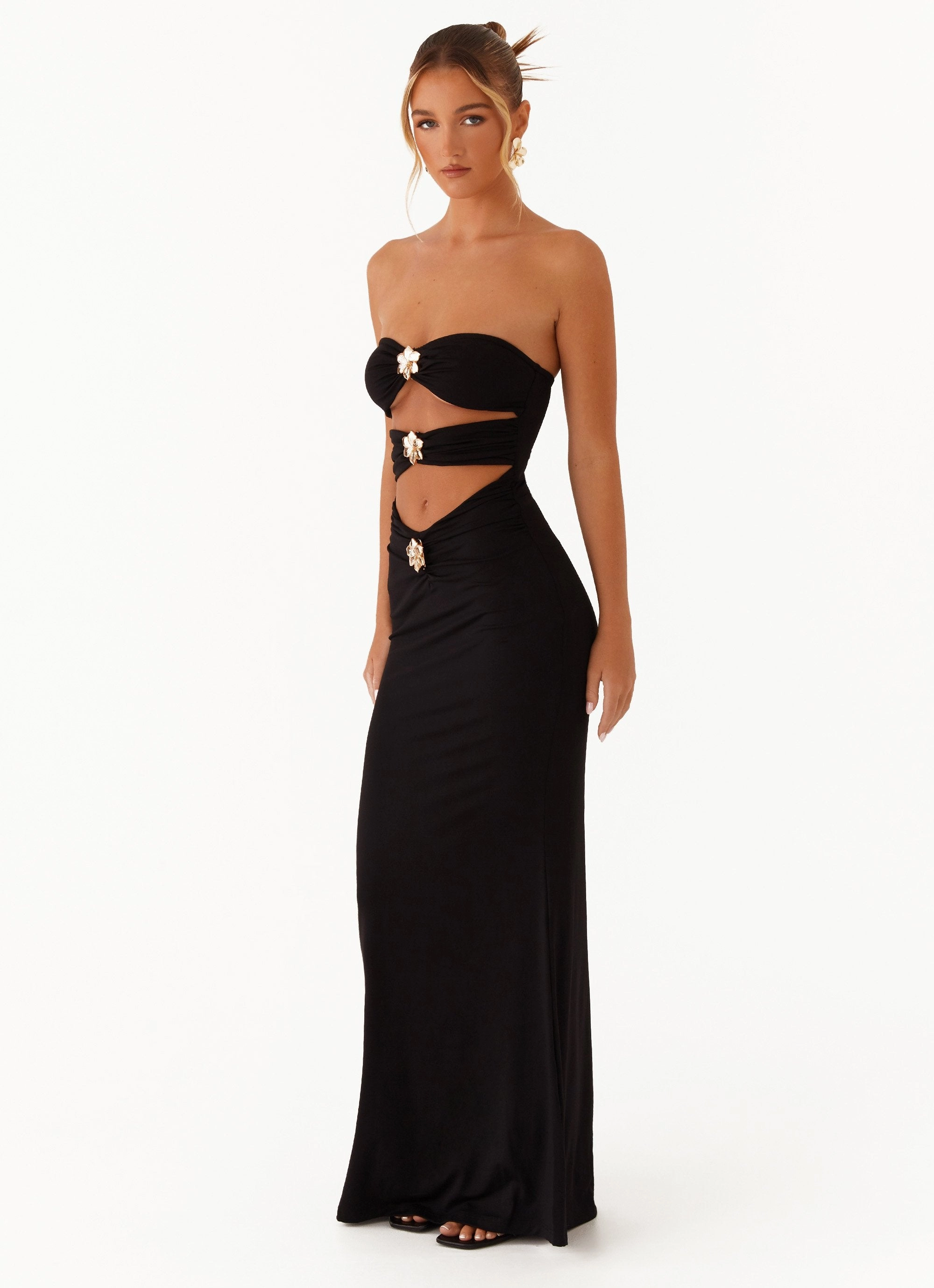 Save Me Maxi Dress - Black Luxury Feel