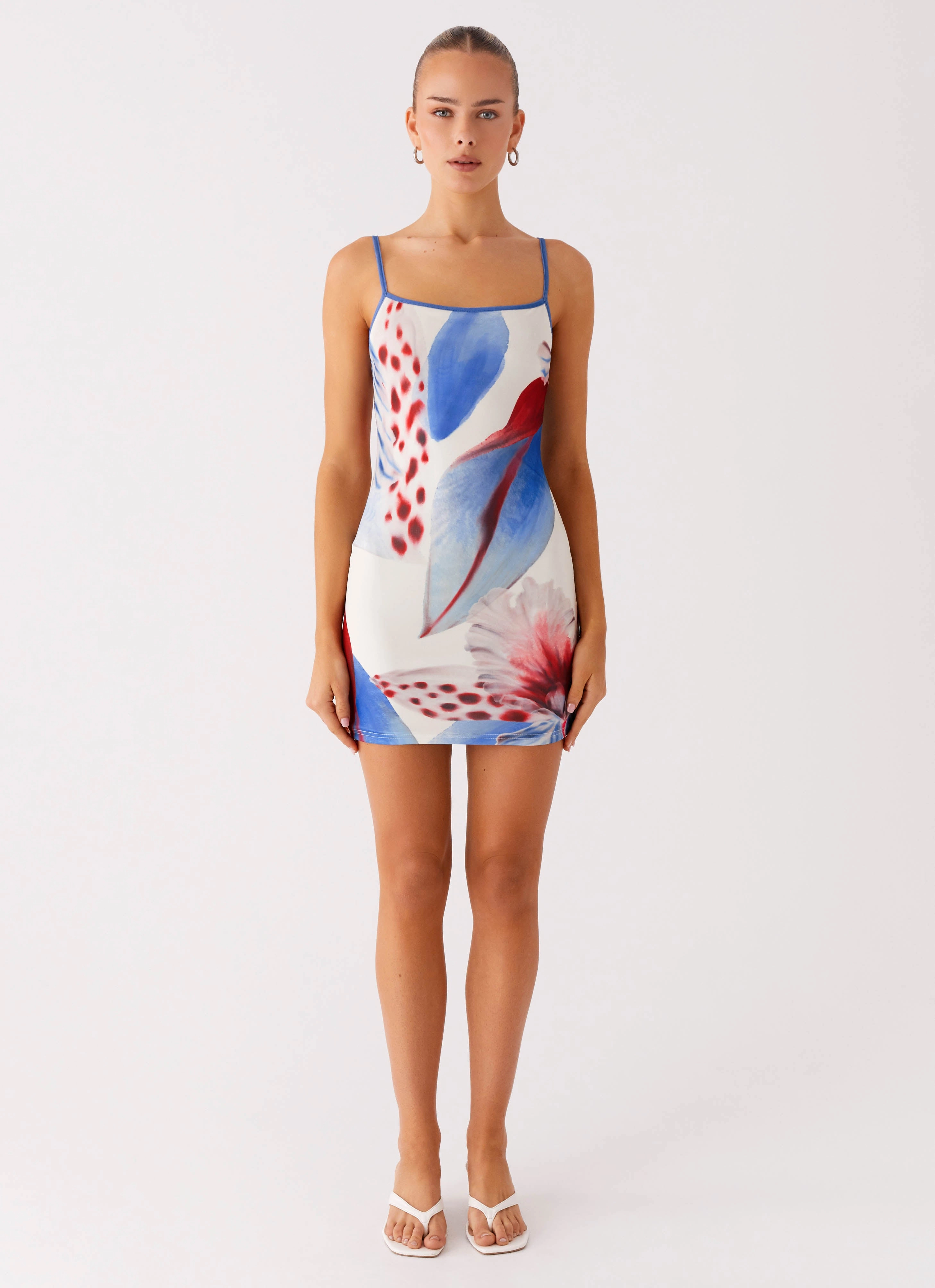 Everett Mini Dress - Deep Sea Bloom Feminine Tailoring
