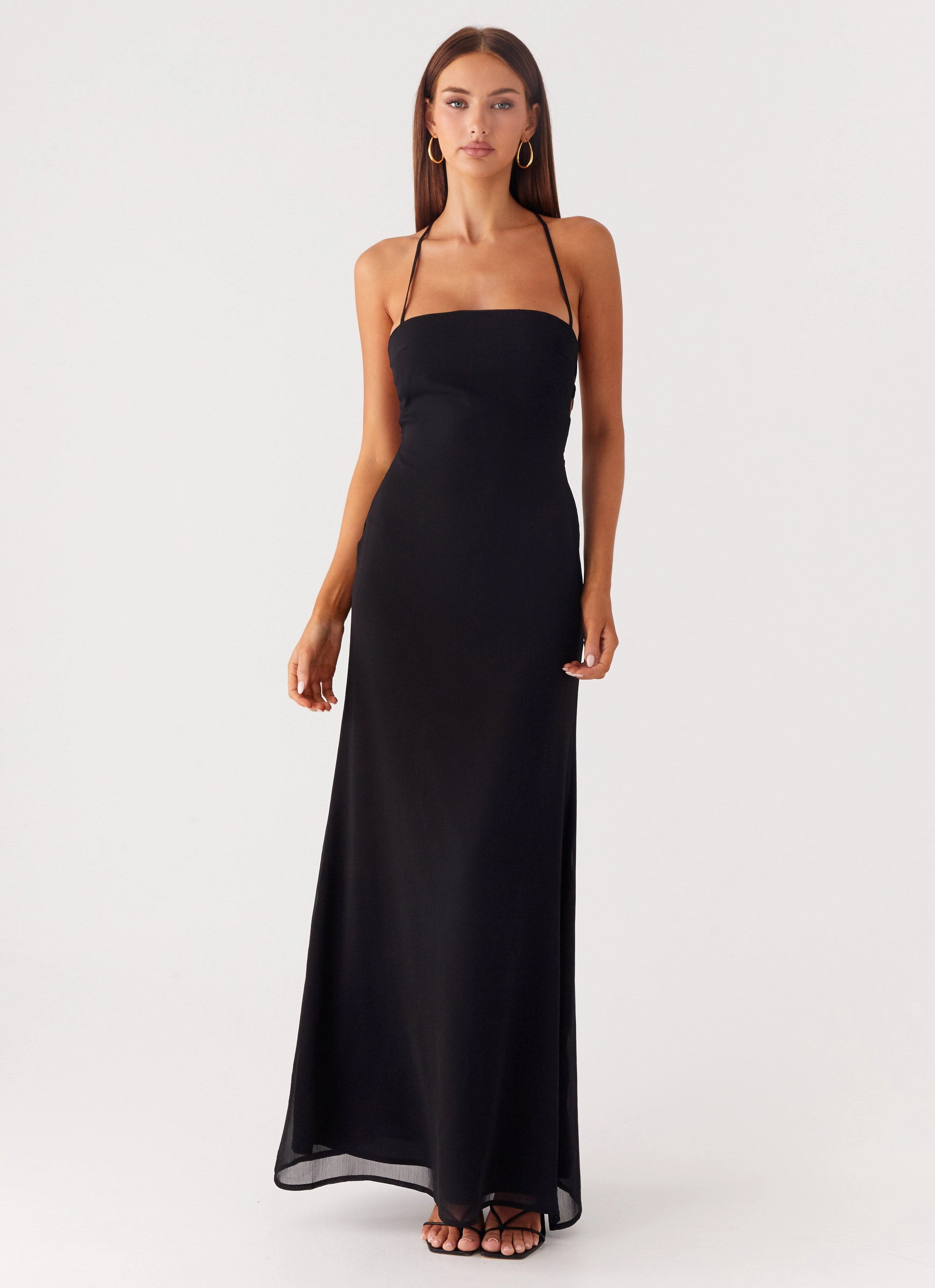 Lightweight warm-weather dress Perfect Cut Peggy Maxi Dress - Black