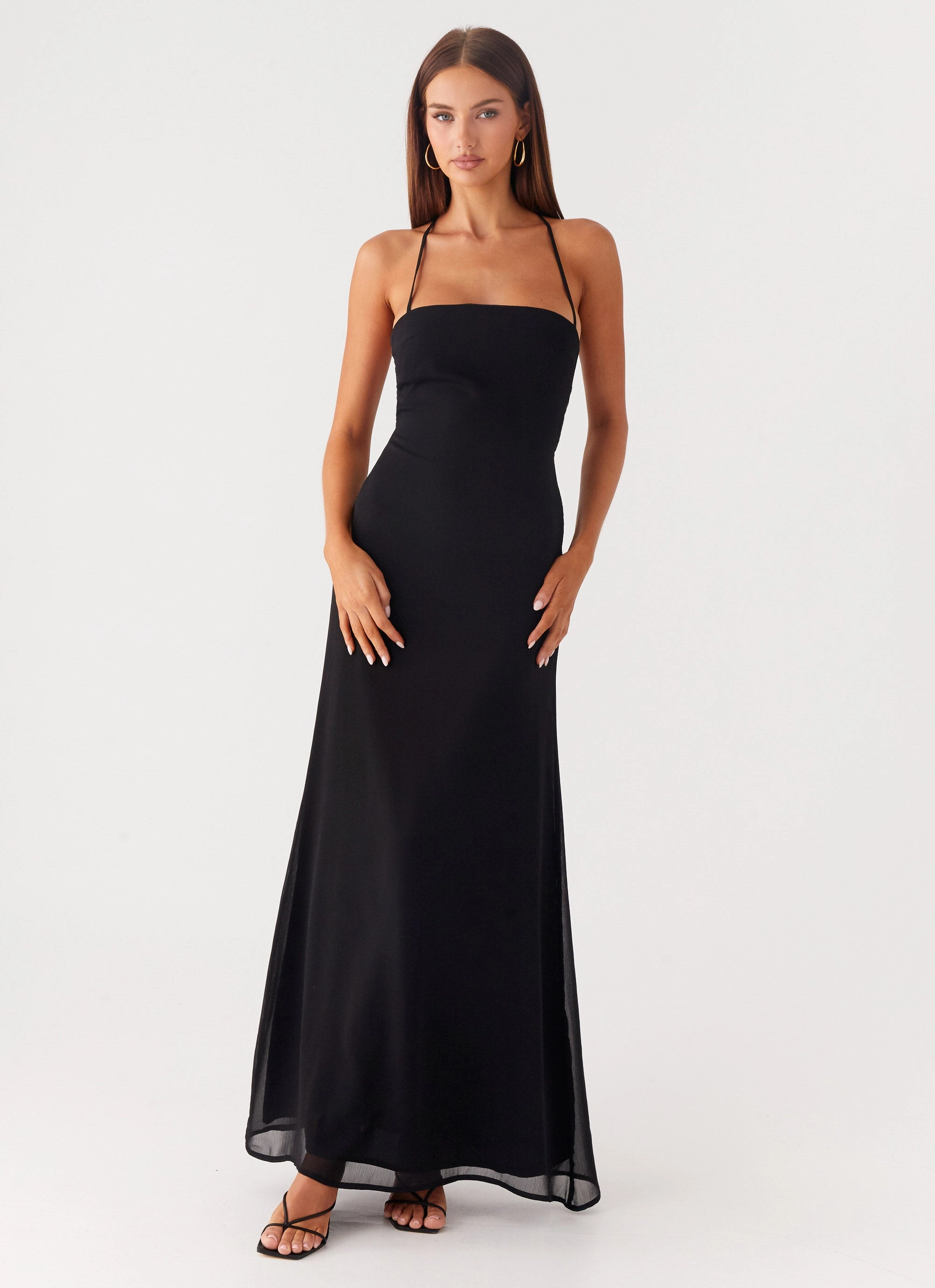 Light Base Peggy Maxi Dress - Black