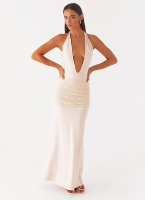 Scenic Maxi Dress - Sand festival look Elegant Look Scenic Maxi Dress - Sand