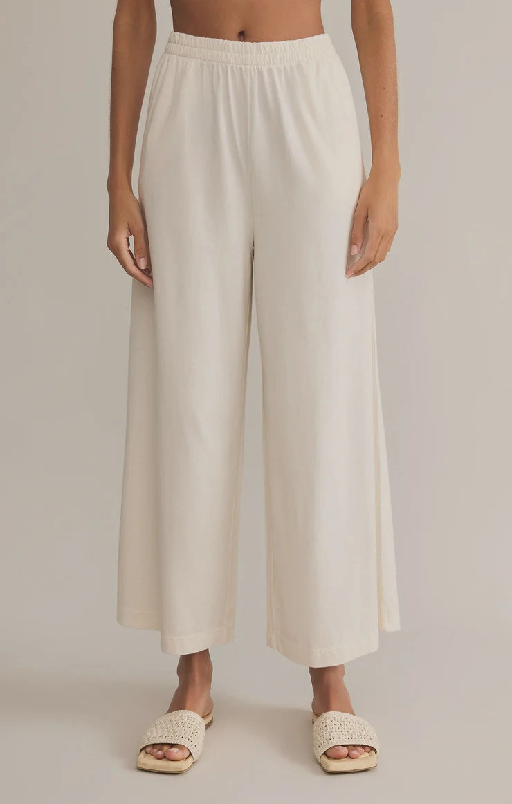 Scout Jersey Flare Pant - Sea Salt (FINAL SALE) Eco Friendly Blend