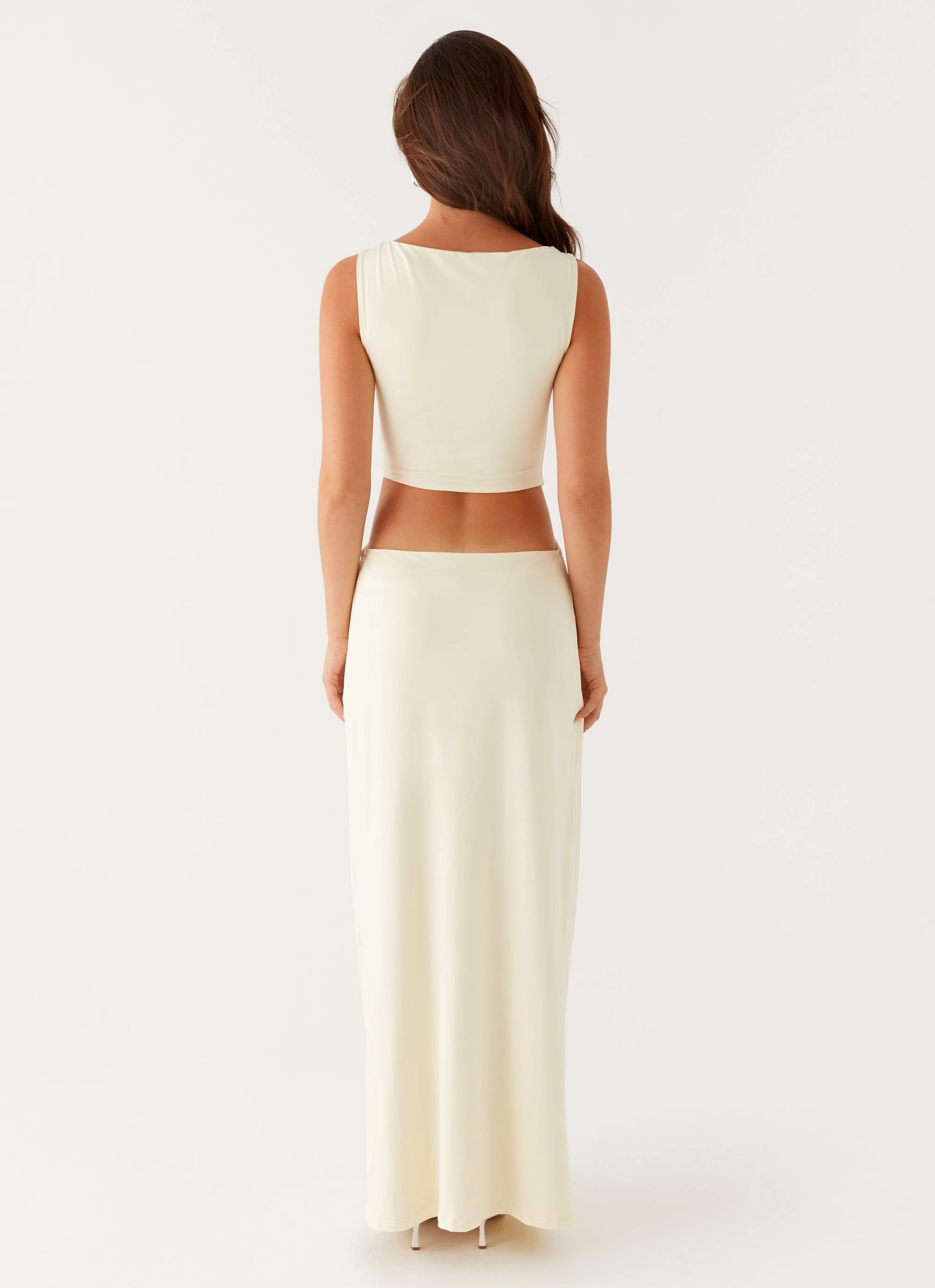 Lilabelle Twist Maxi Dress - Yellow Olive Tone