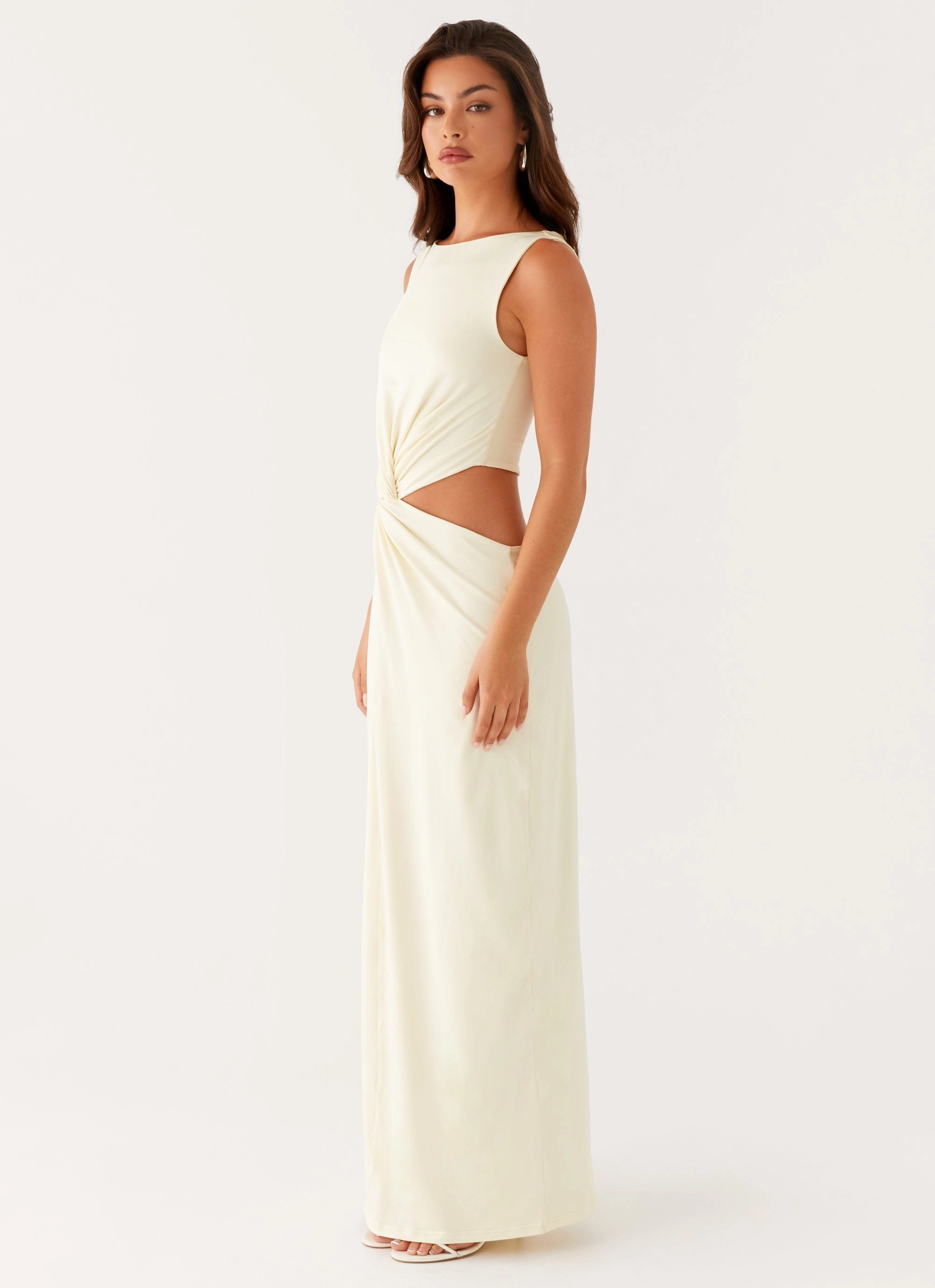 Perfect Day-to-Night Smart and Stylish Lilabelle Twist Maxi Dress - Yellow