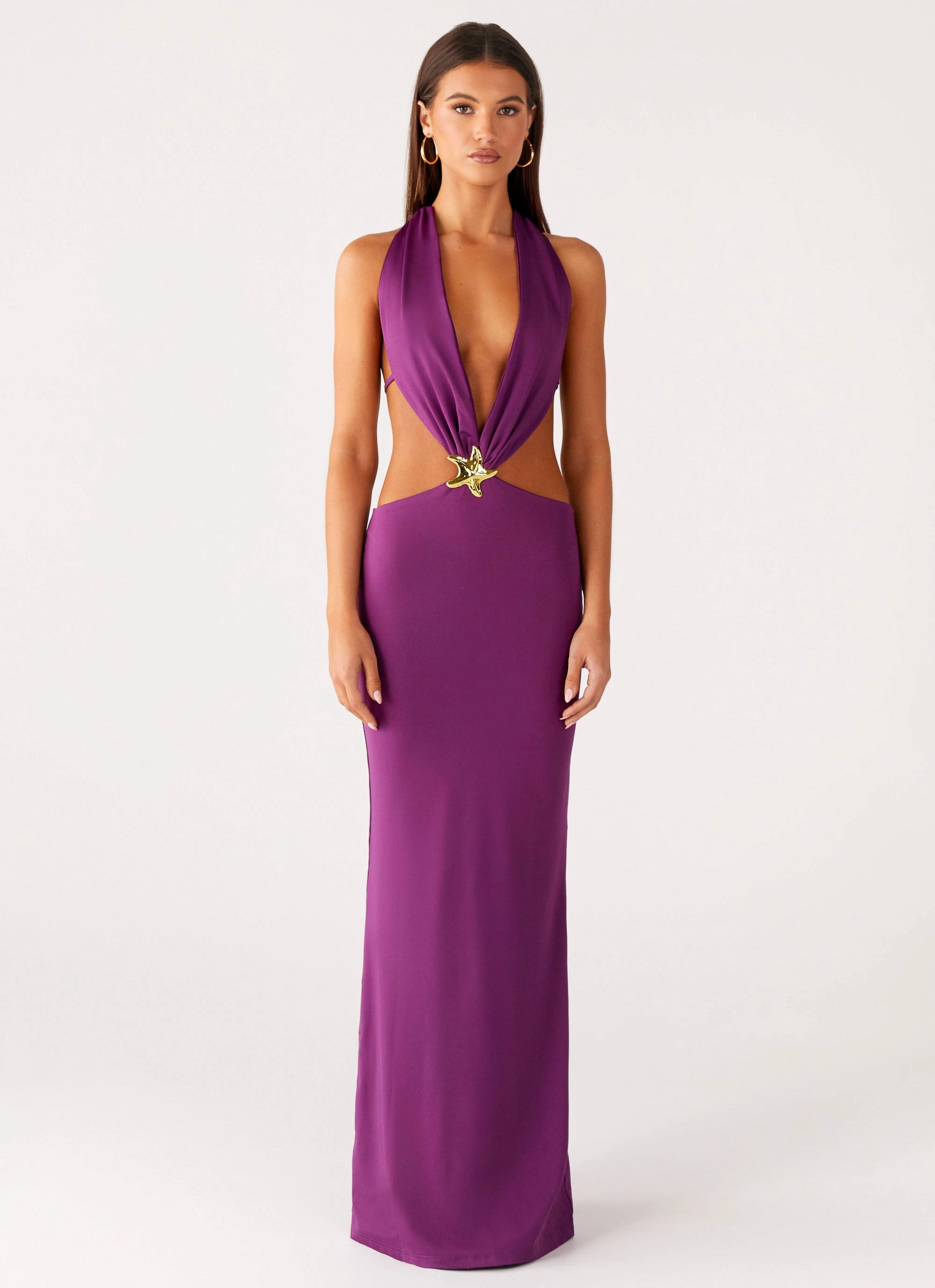 Sea Siren Maxi Dress - Violetta Sleek Waist Design Fit Feminine Movement
