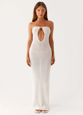 Fresh Motion Seafoam Maxi Dress - Ivory