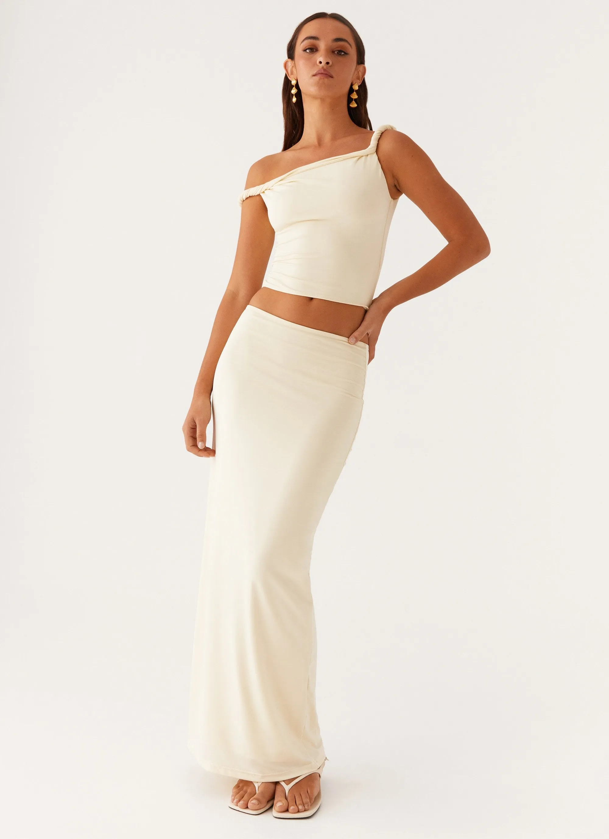 Solace Soul Maxi Skirt - Yellow Fashion Style Chill Look