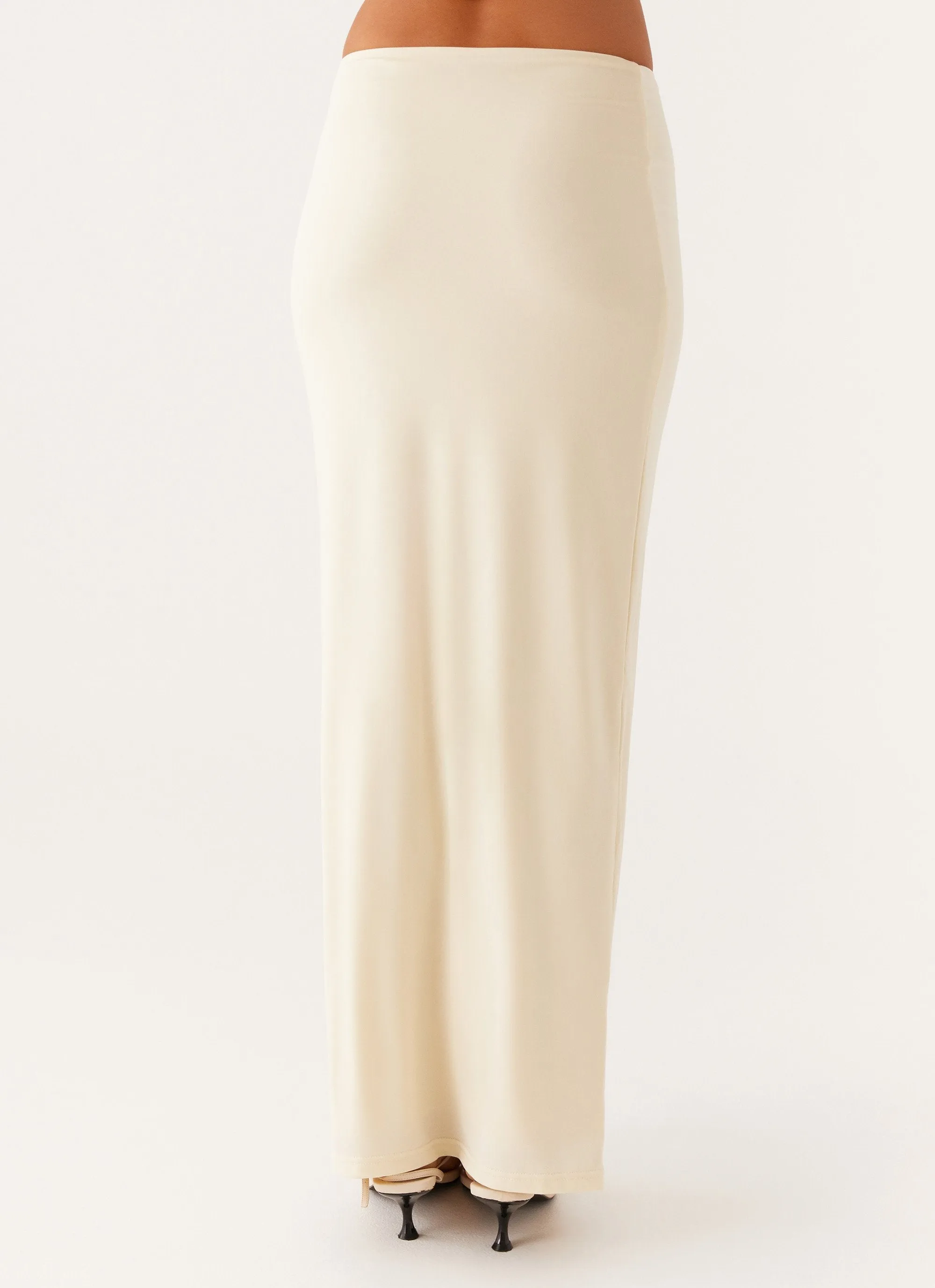 Solace Soul Maxi Skirt - Yellow Modern Design