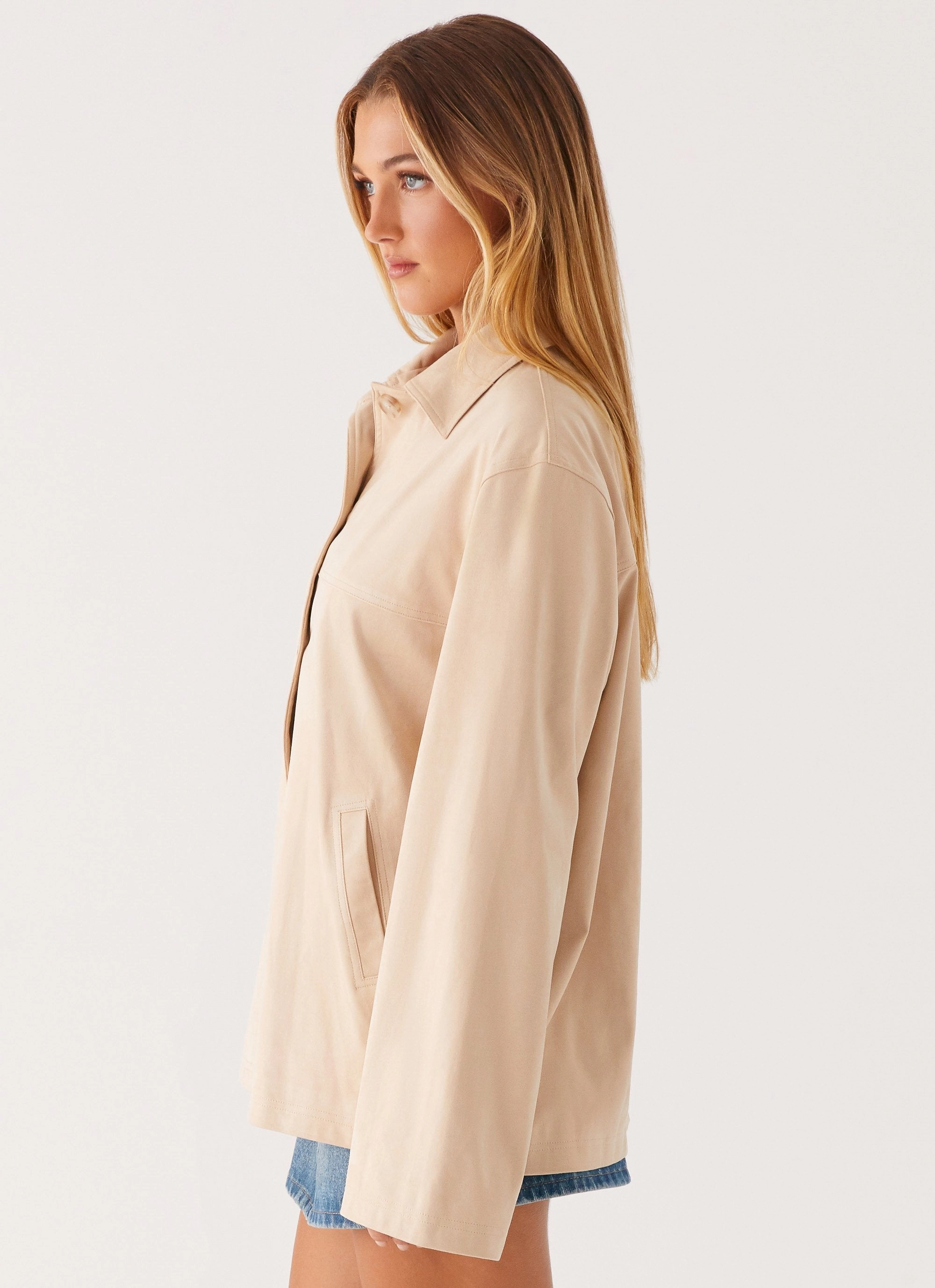 Farley Jacket - Tan Snag Free Fabric