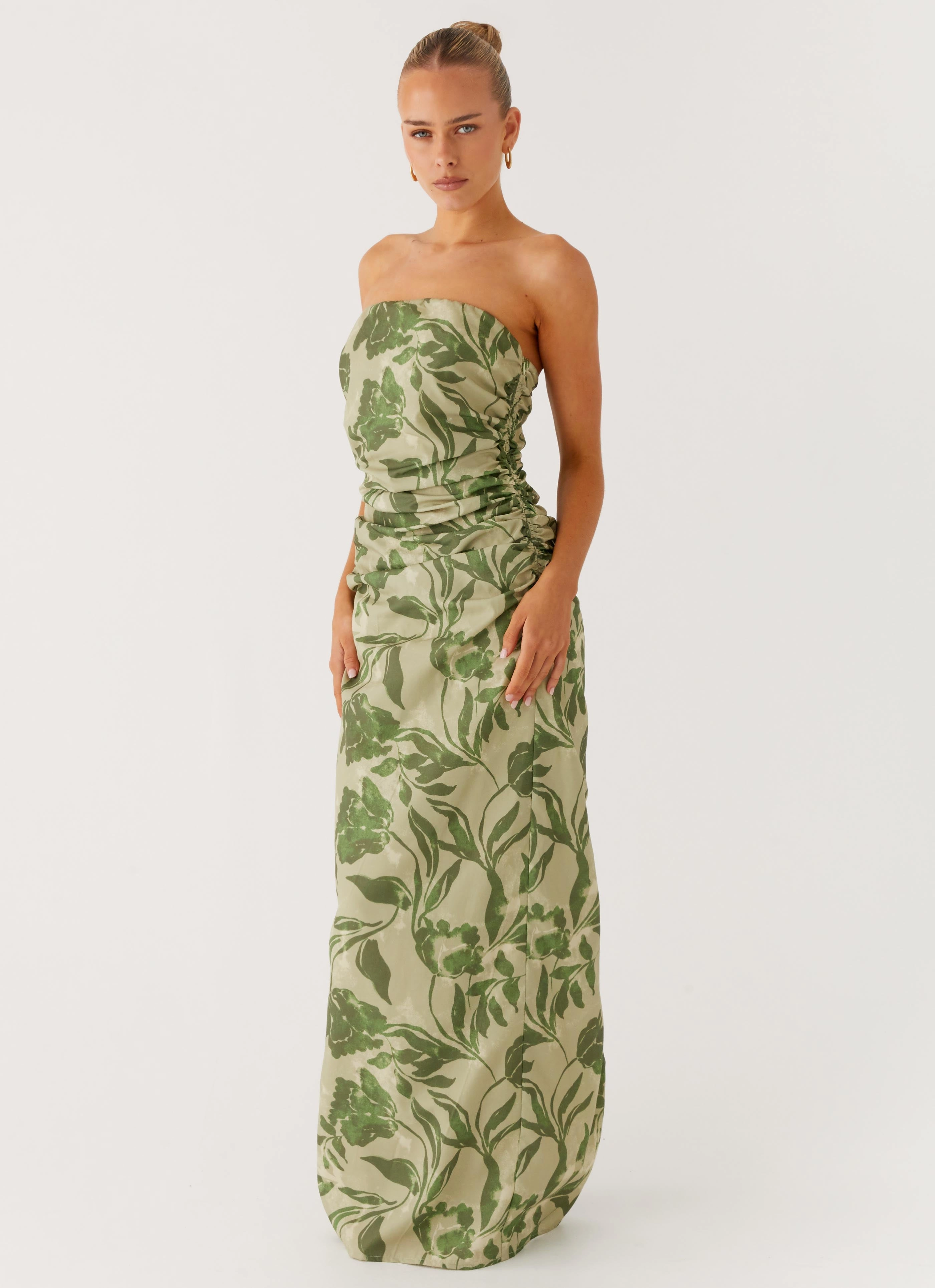 Mature Glam Sirrah Maxi Dress - Jade Fern