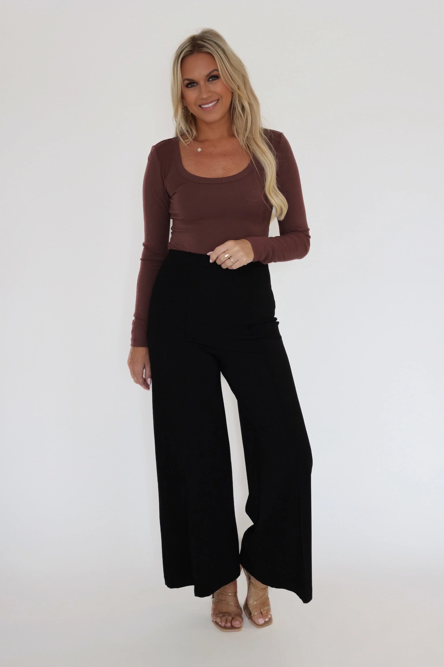 EcoFriendlyBlend Multipanel Construction Second Skin Scoop Neck Top