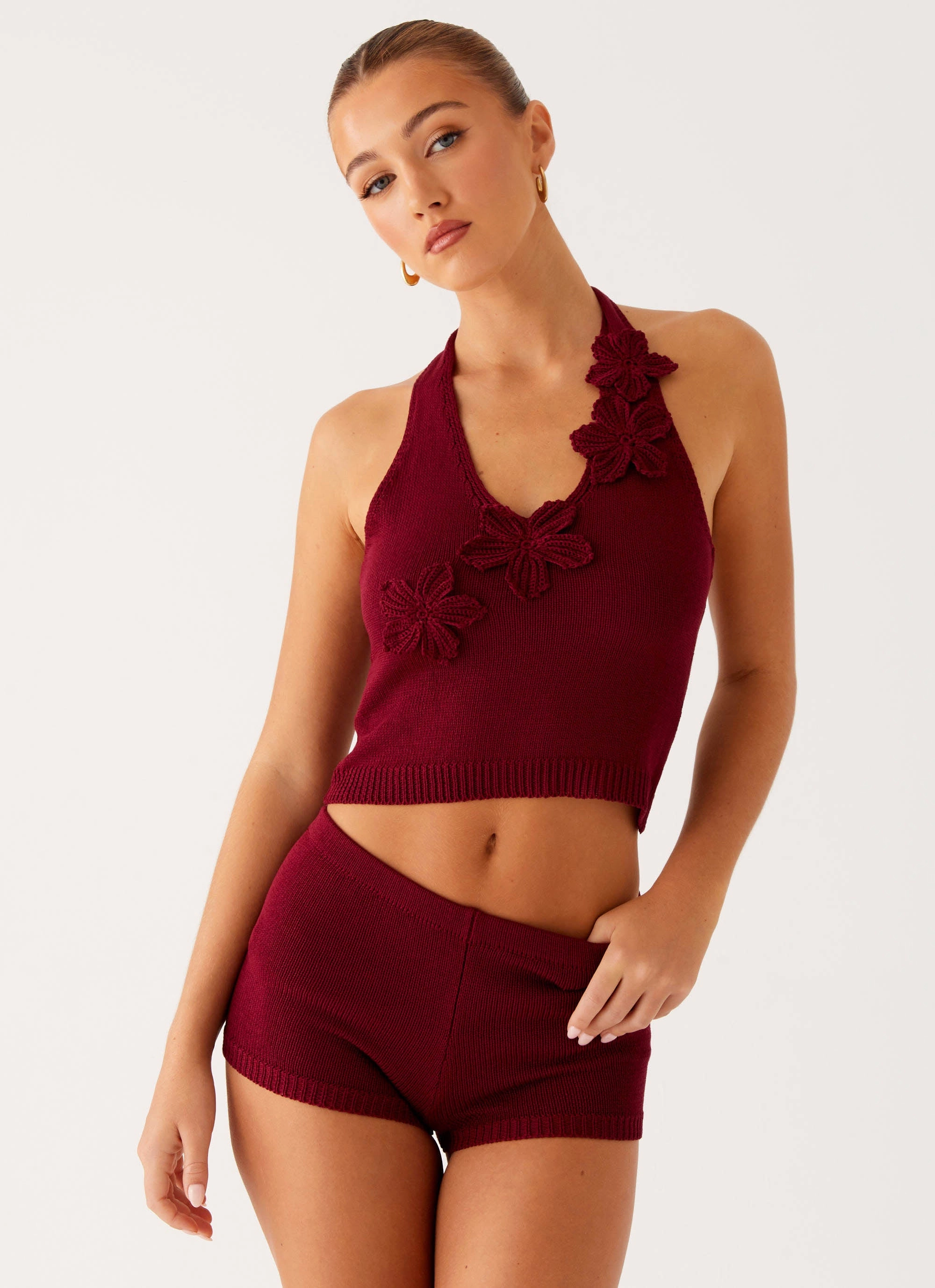 Miffy Mini Shorts - Maroon Modular Layering System Stain Resistant