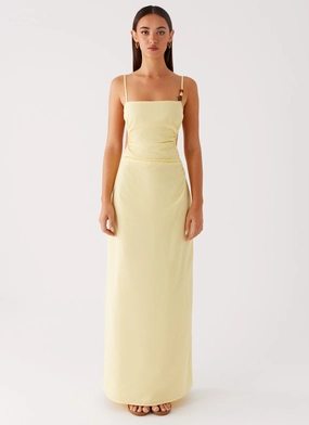 Selah Maxi Dress - Yellow Urban Chic Layered Style Selah Maxi Dress - Yellow