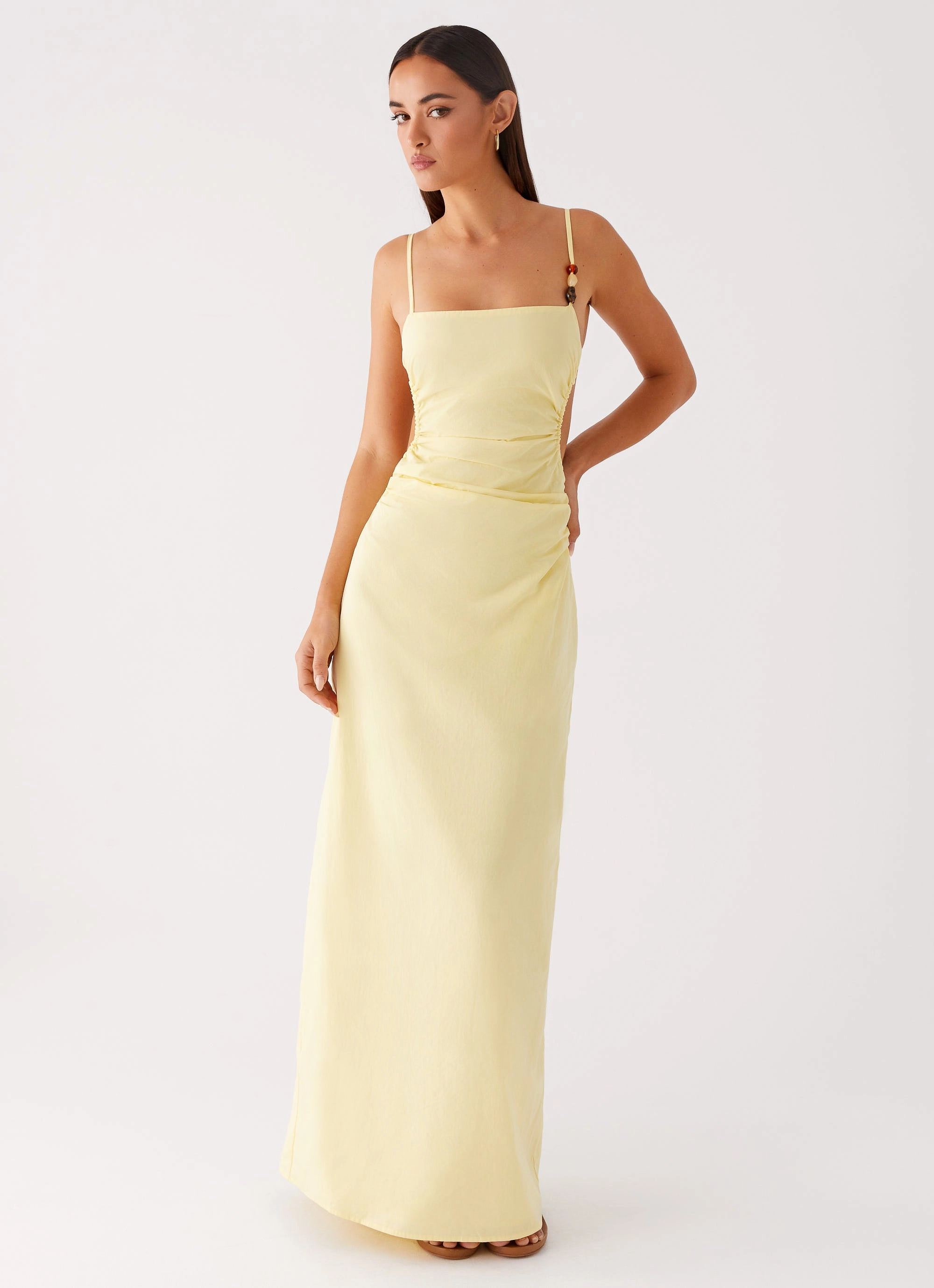 Selah Maxi Dress - Yellow Shape Hug