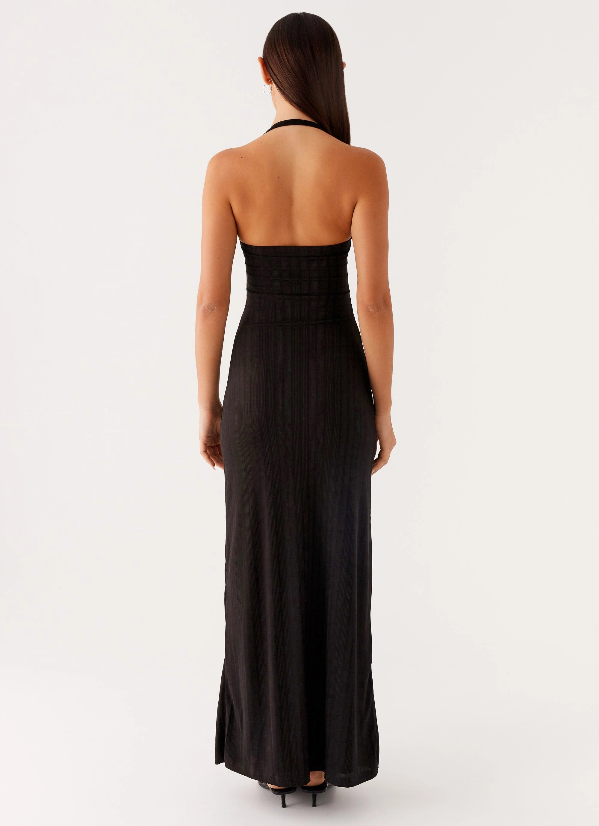 Selene Maxi Dress - Black Smooth Layers