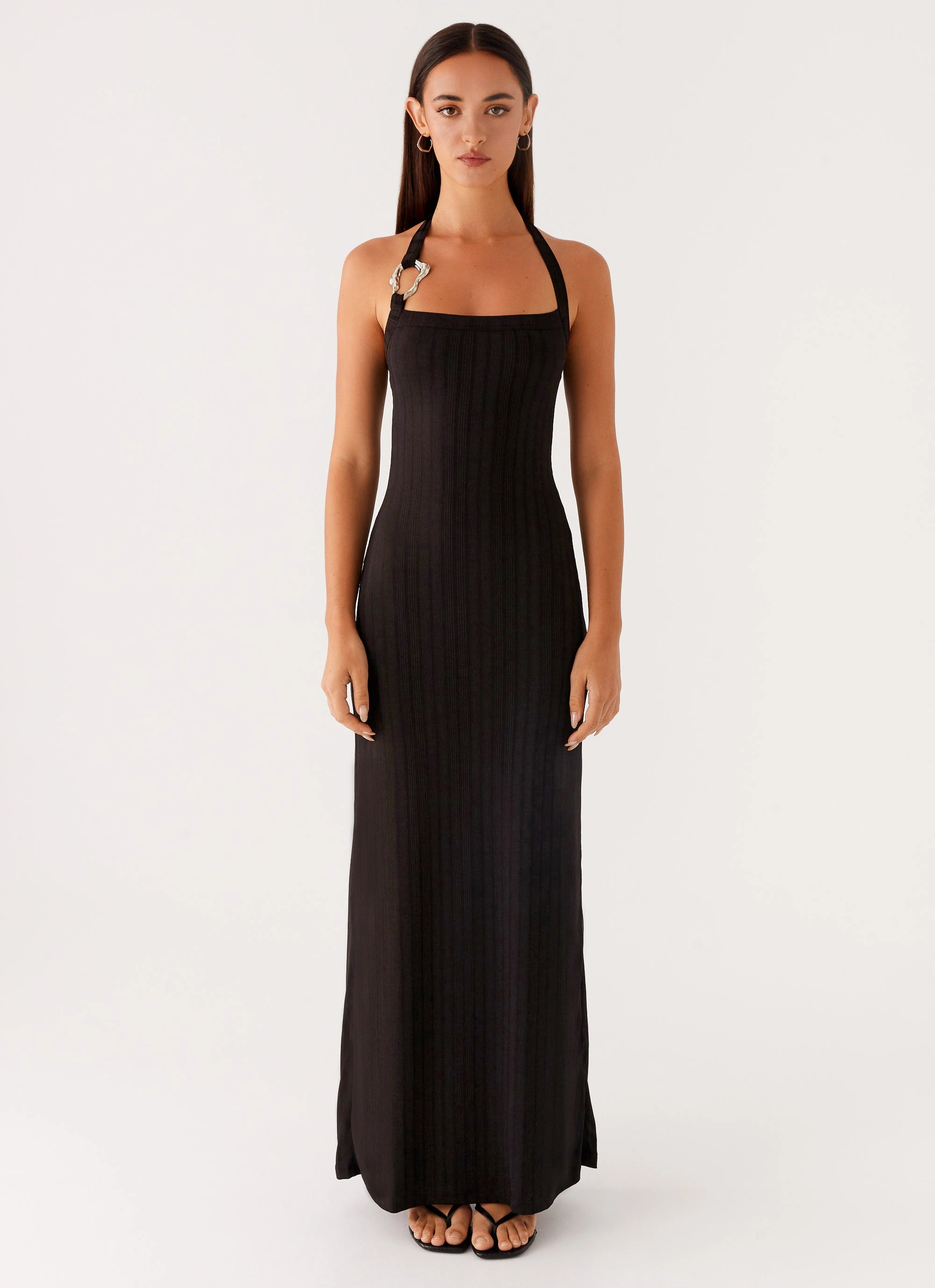 Selene Maxi Dress - Black Sophisticated and Relaxed Underwire-Support