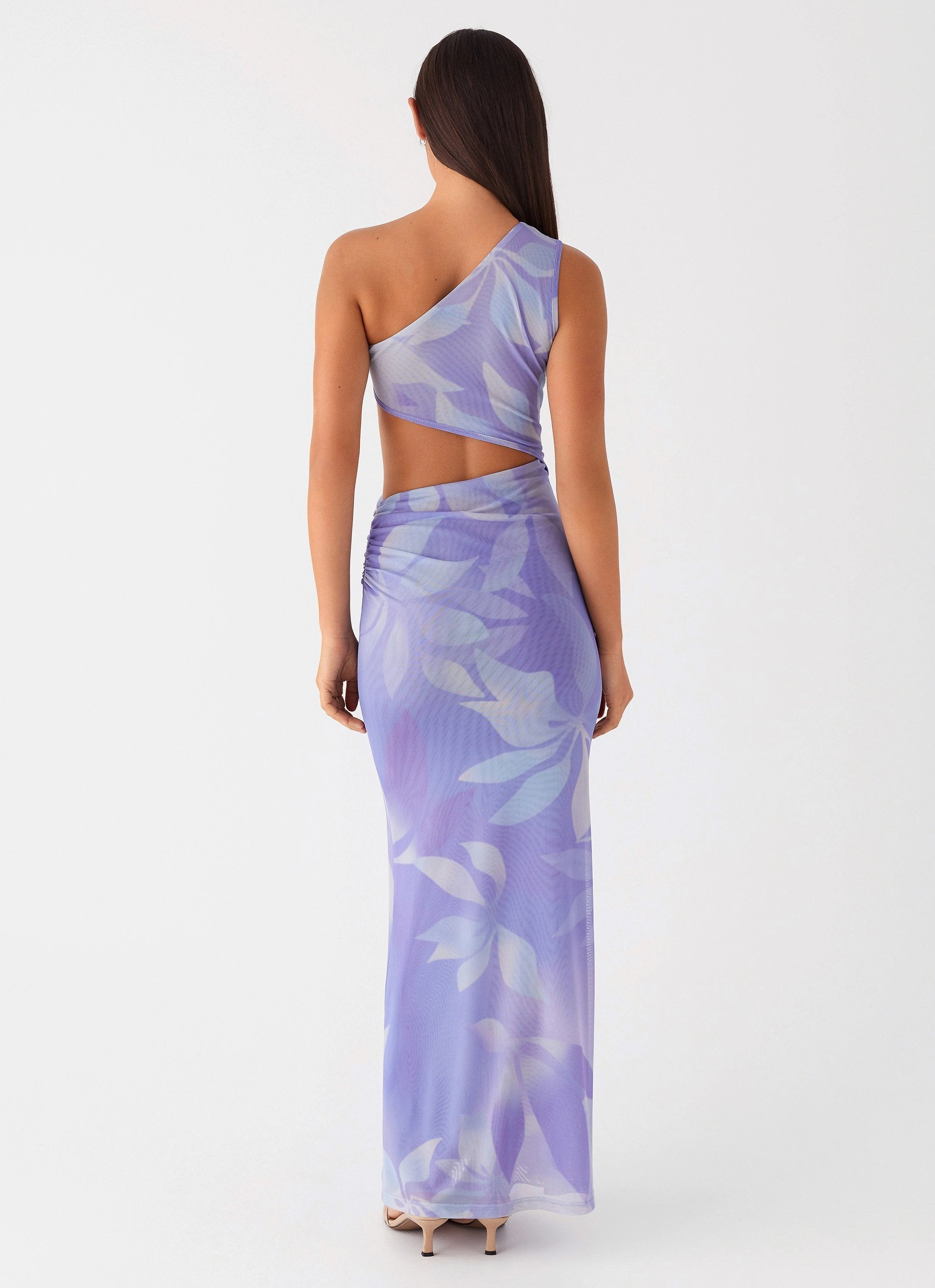 Shadows In The Sun Mesh Maxi Dress - Purple Rain Fashion Fit Polite Tone