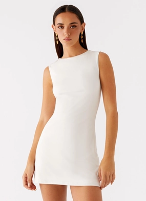 Refined Mood Shai Pearl Mini Dress - Ivory