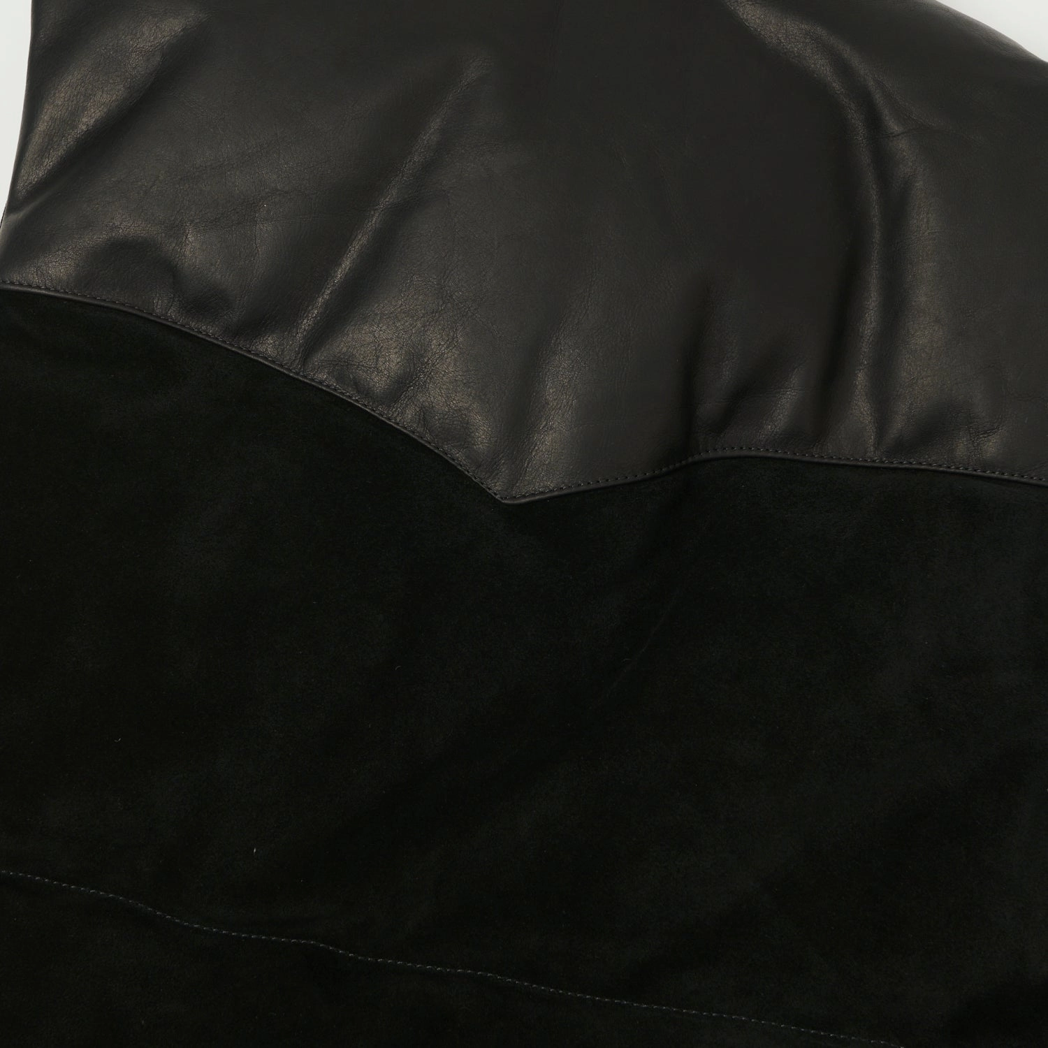 Shangri-La Heritage 'Bivacco' Suede Western Down Vest - Black