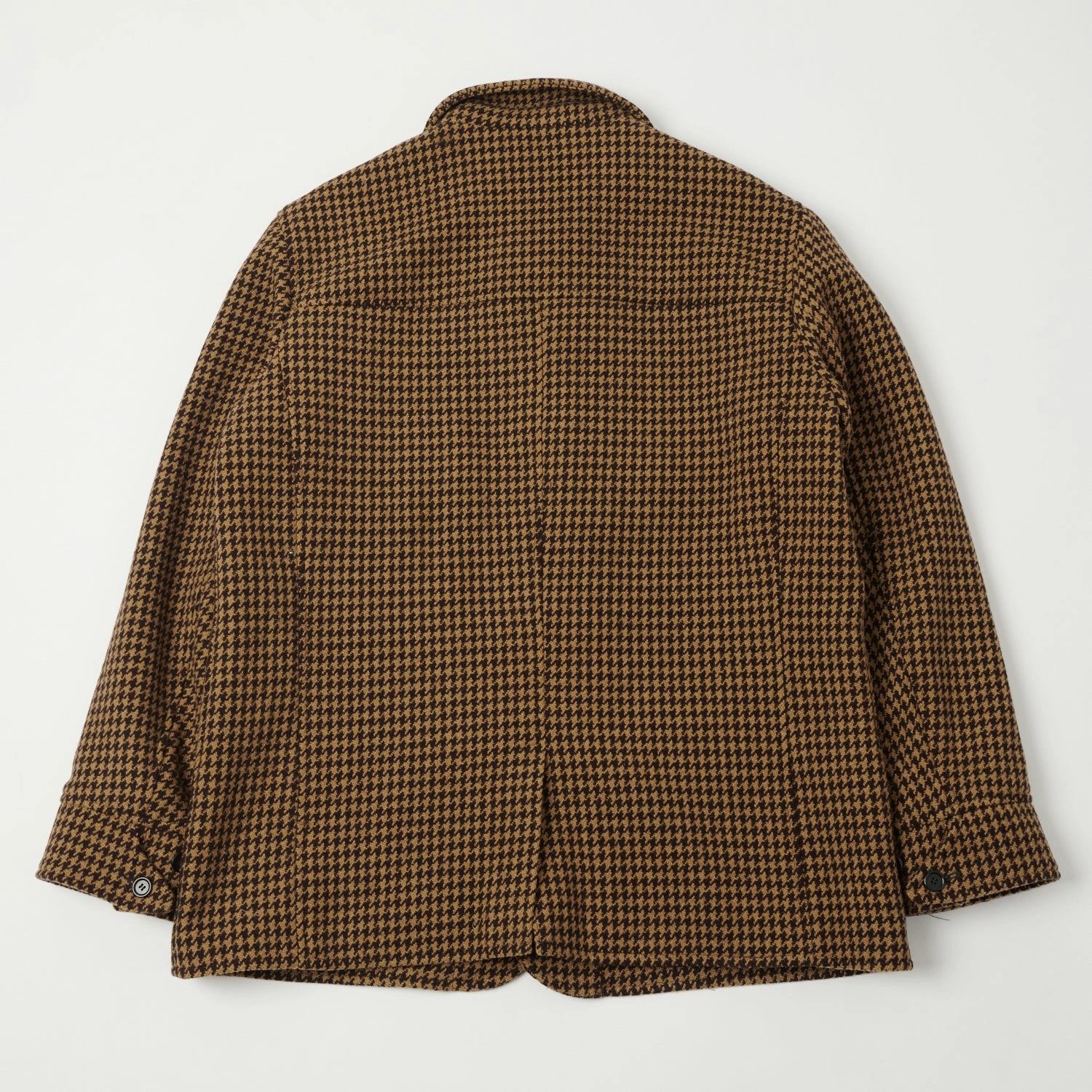 Shangri-La Heritage 'Enzo' Wool Car Coat - Gold Pied De Poule