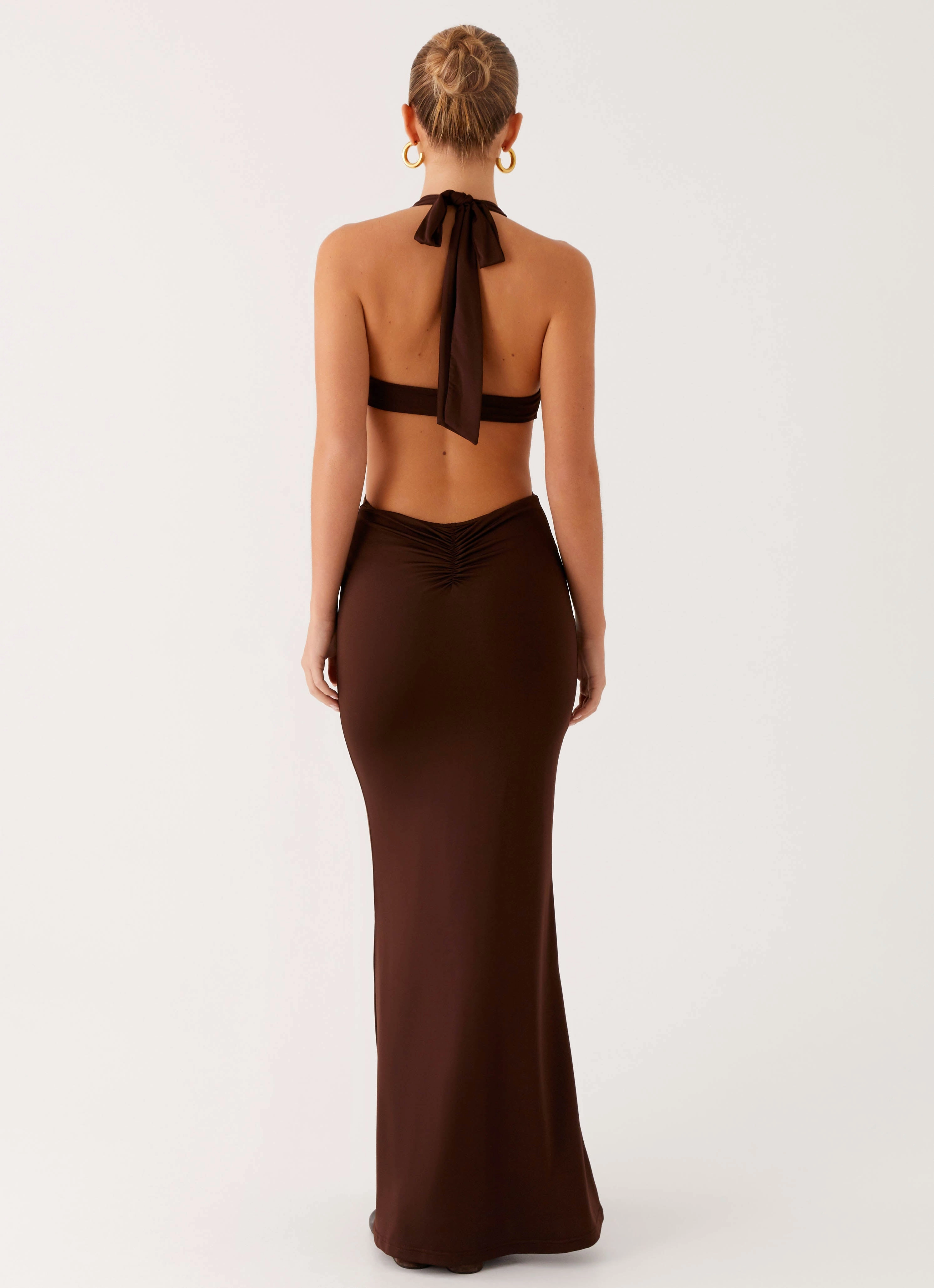 Light Wear soft elegance Shawnie Maxi Dress - Chocolate