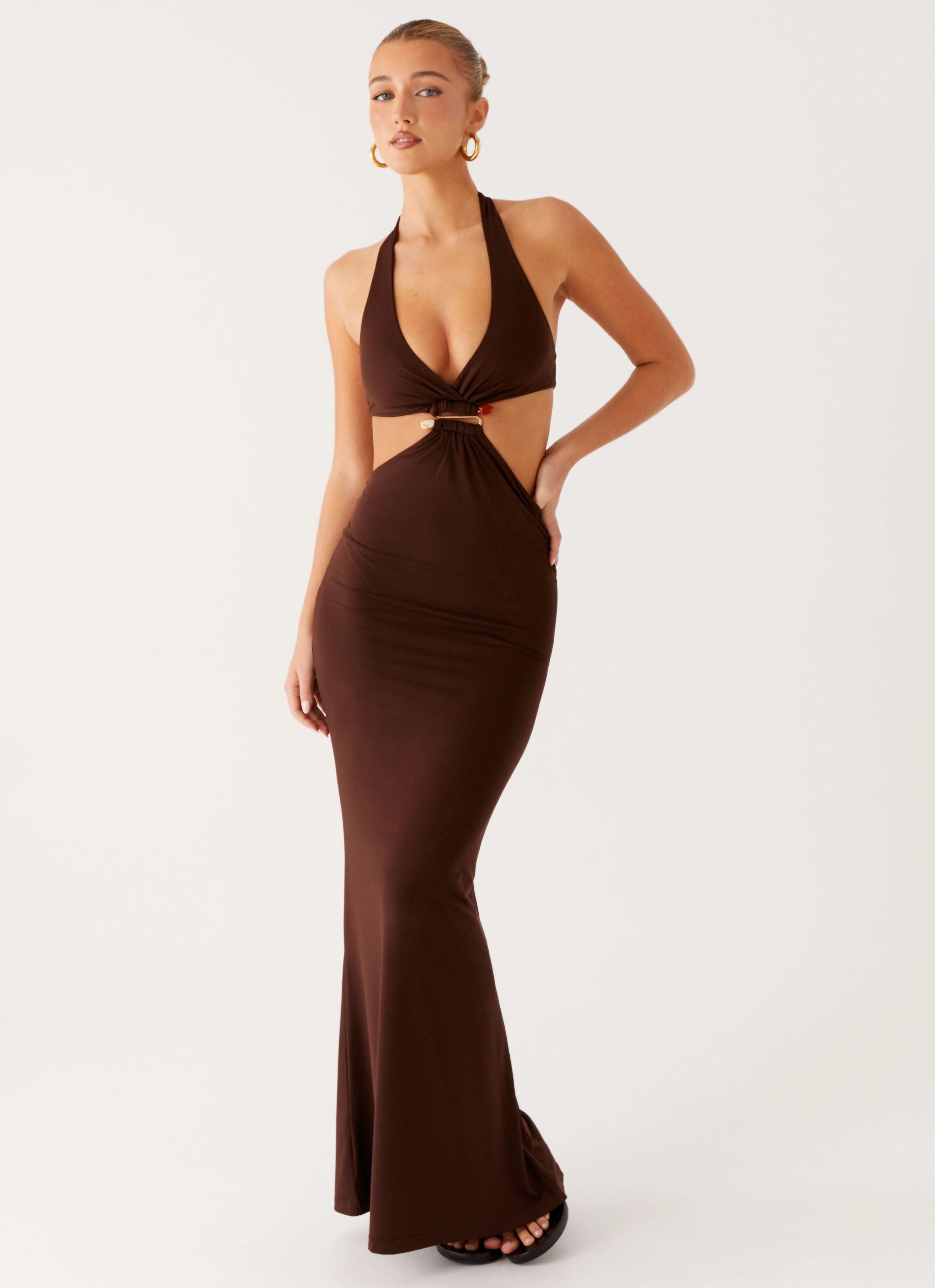Sharp Motion Year Round Shawnie Maxi Dress - Chocolate