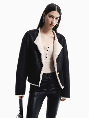 Shearling Cropped Jacket Shearling Cropped Jacket