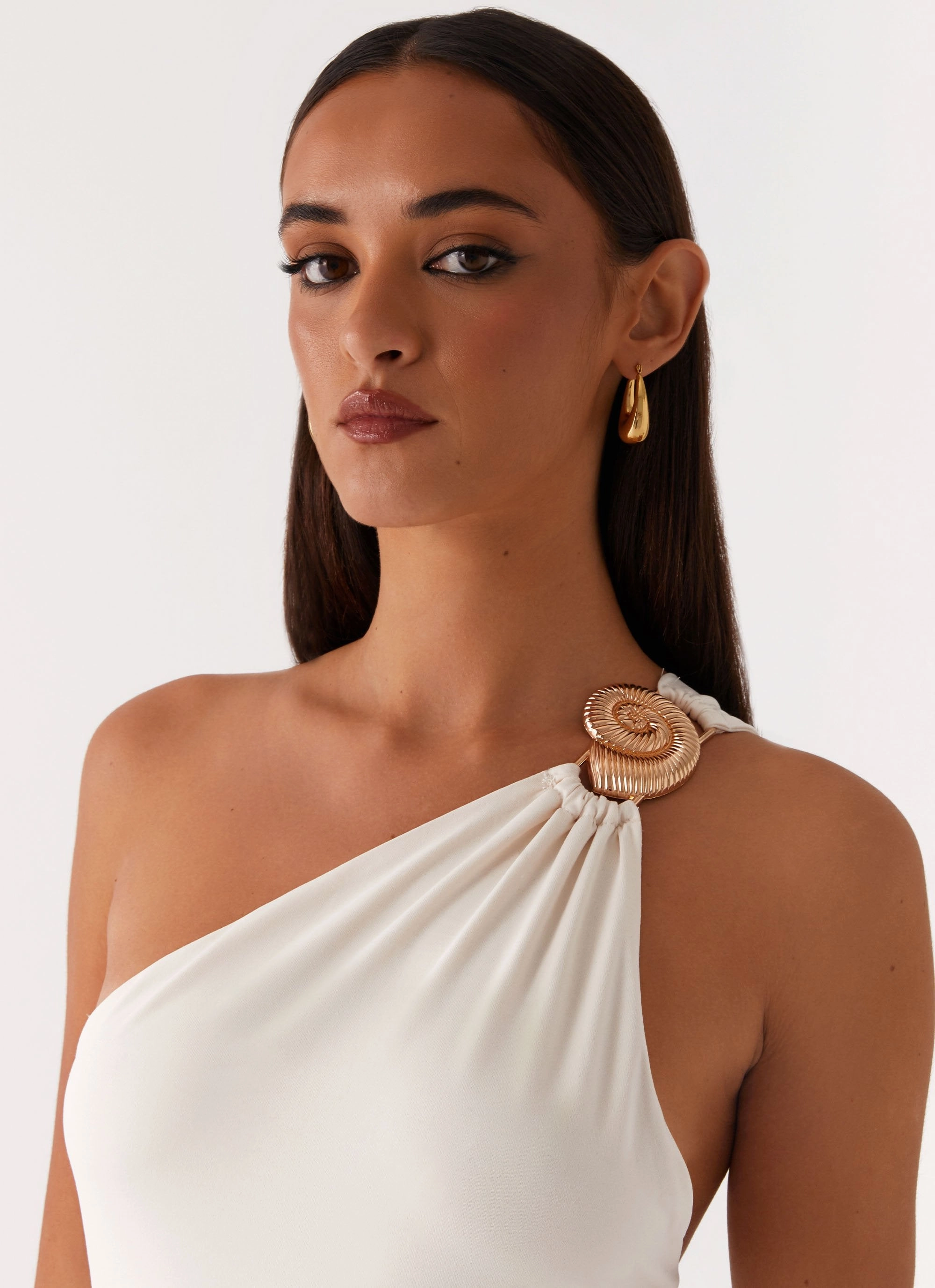 Infinity Maxi Dress - Ivory Dress for brunch Flattering Style Fit