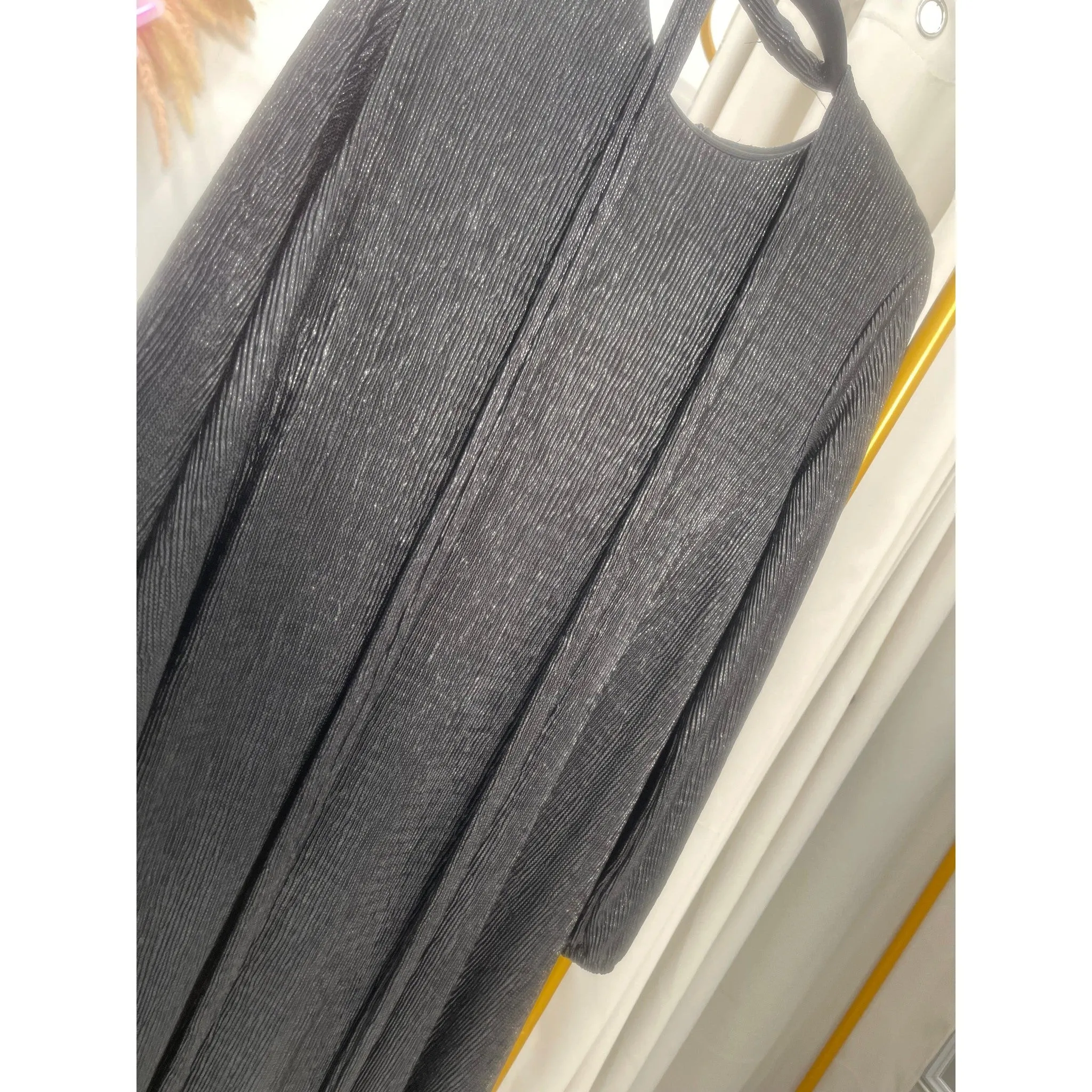 Shimmer A-Line Dress, Black - PLUS SIZE