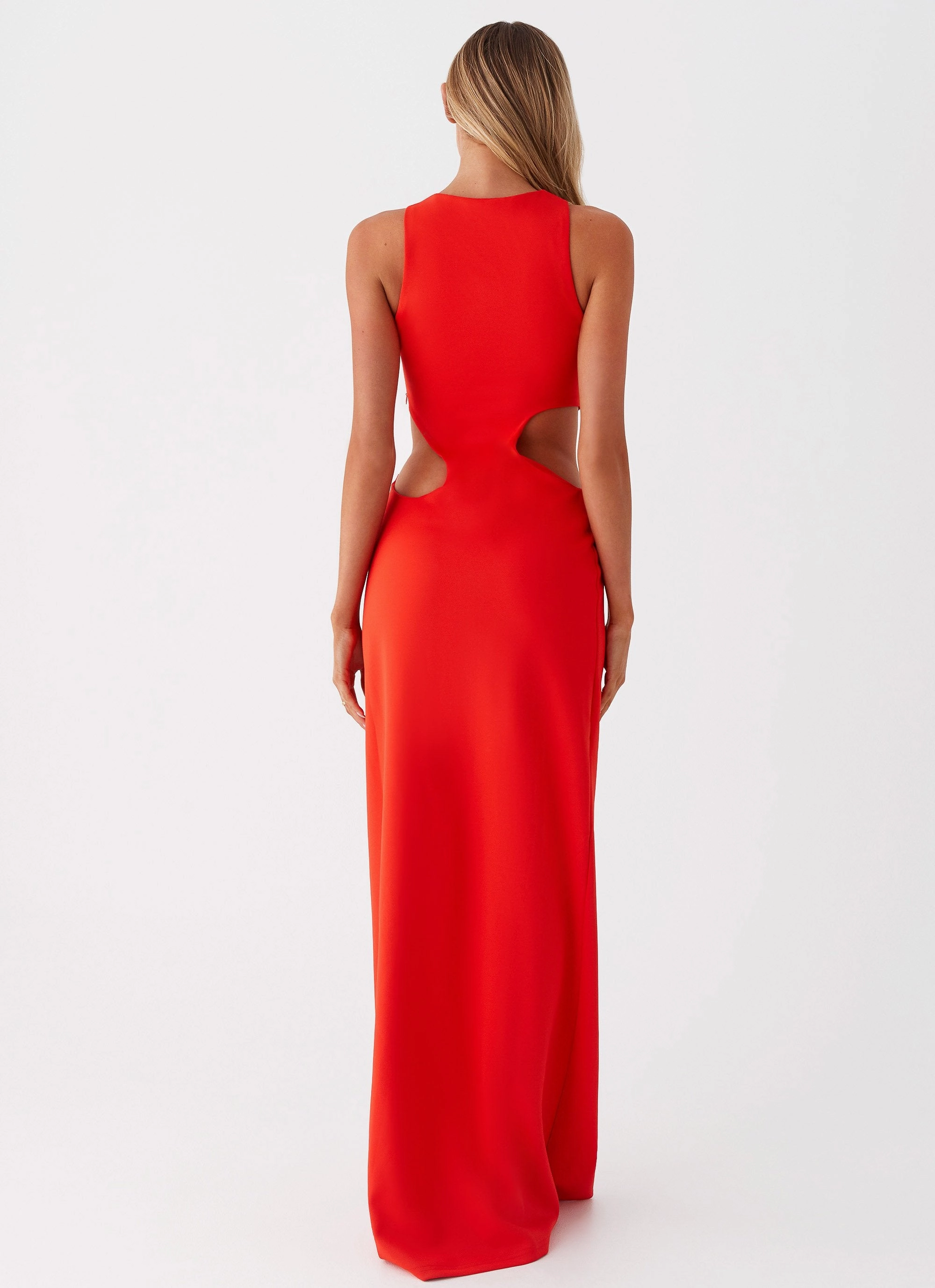 Elegant Wearable Happy Glow Vaeloria Maxi Dress - Red