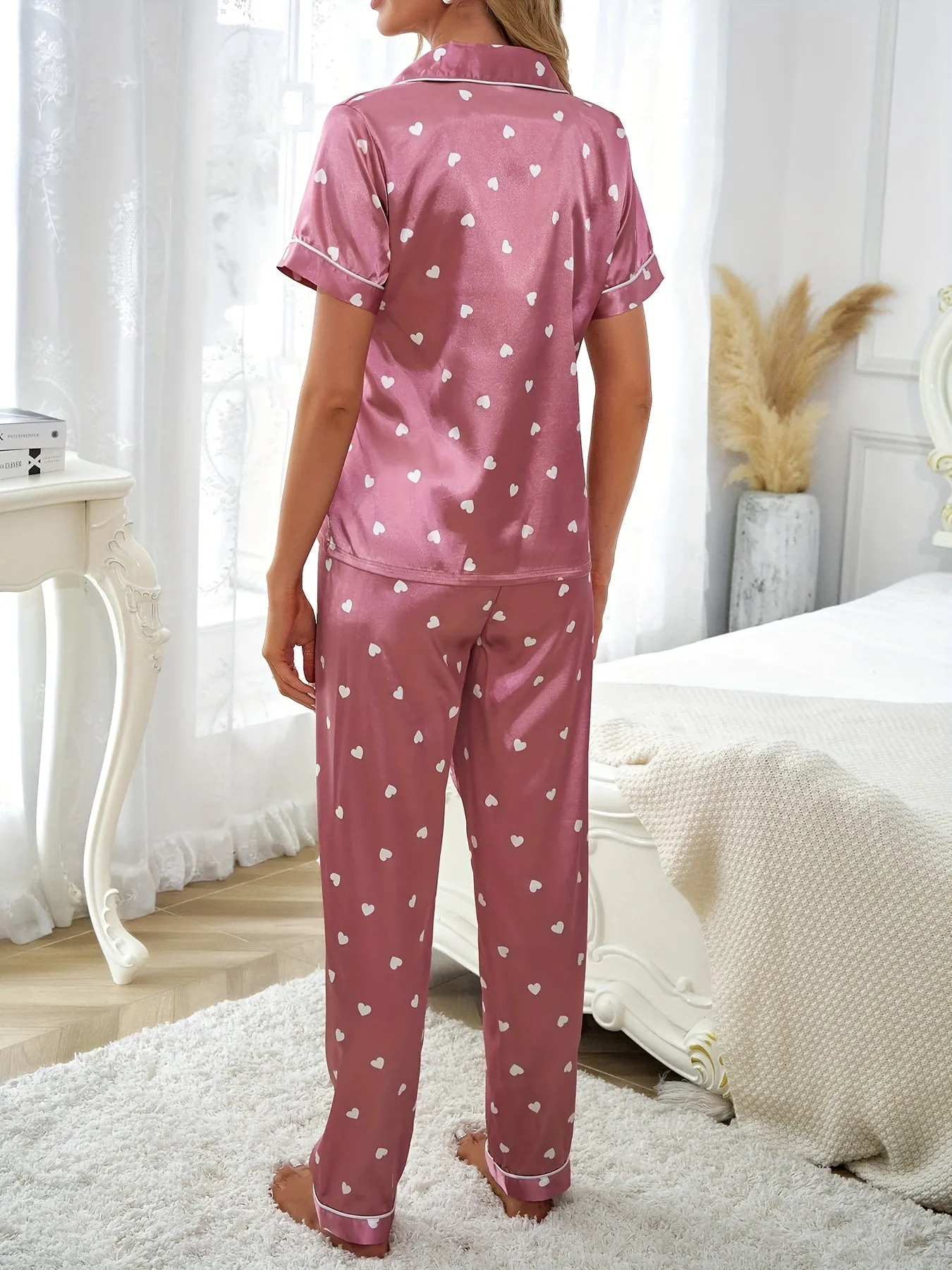Short Sleeve Heart  Fashion Design  Pajamas