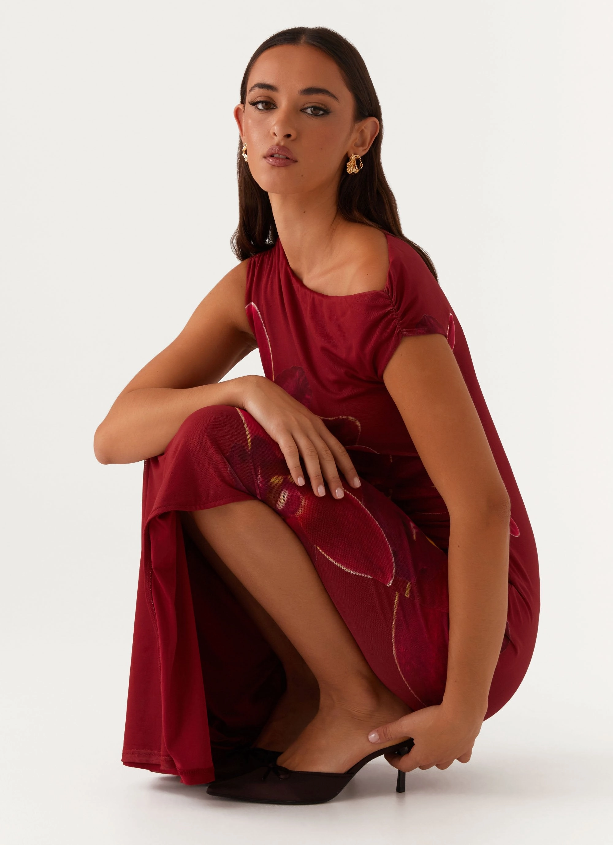 Daily Comfort Showtime Maxi Dress - Maroon