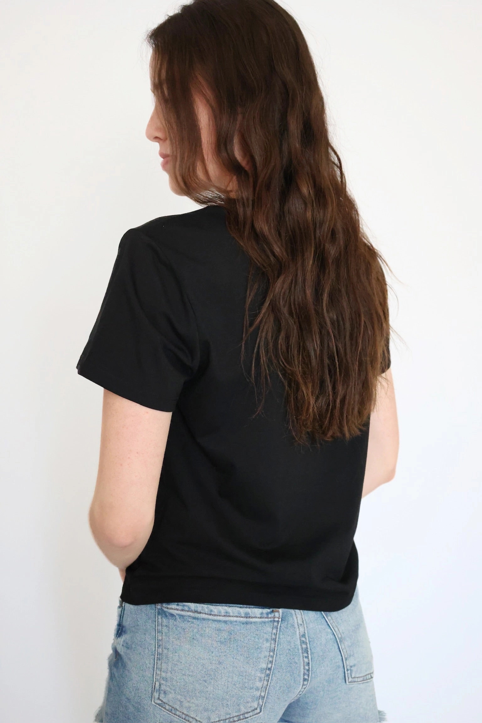 Shyama Crew Neck Tee Stretchy Top