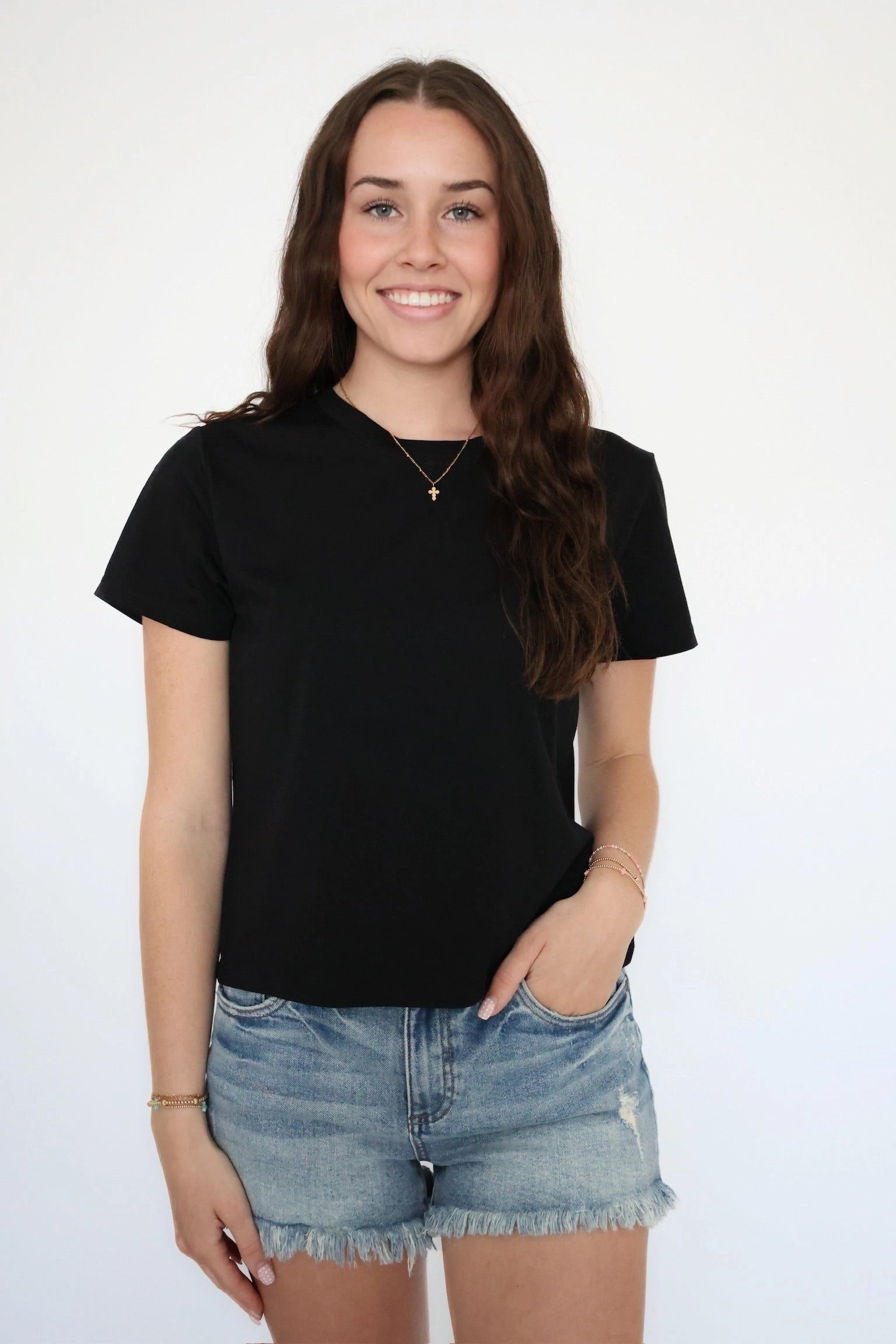 BoxySilhouette NeutralPalette Shyama Crew Neck Tee