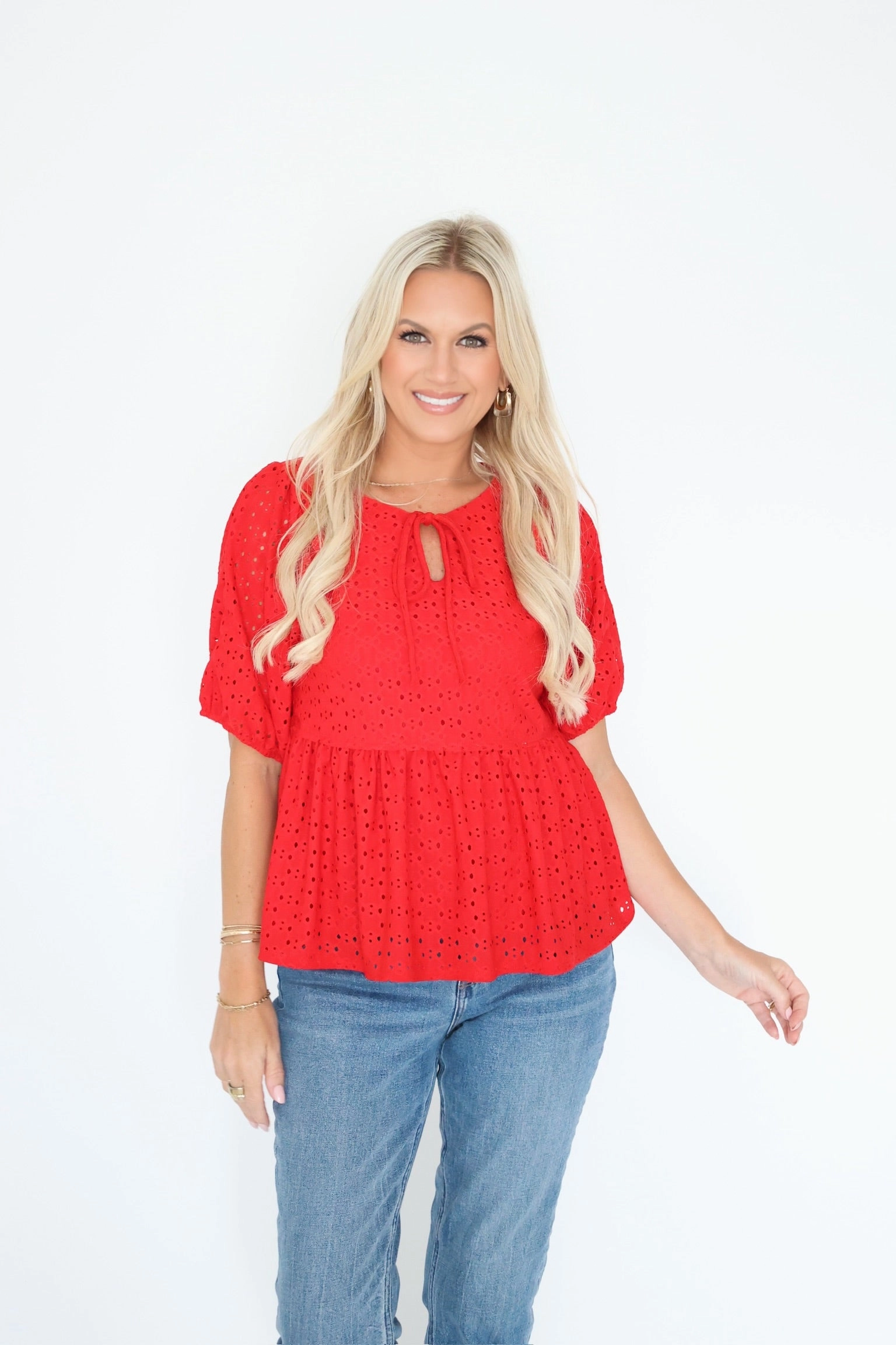 Lightweight Jacket Sia Eyelet Top