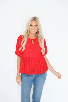 Lightweight Jacket Sia Eyelet Top