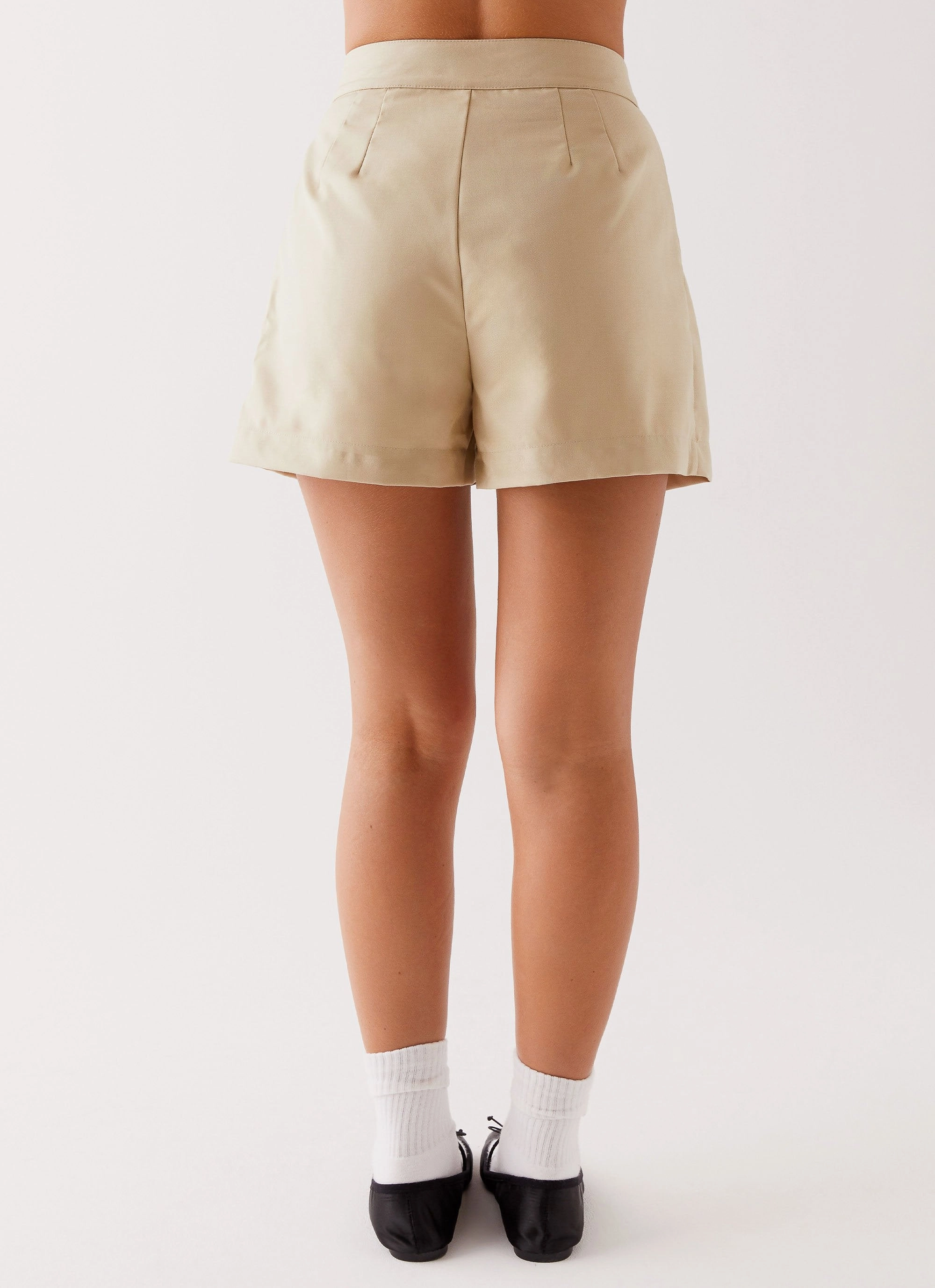 Siena Style Tailored Shorts - Beige Durable Blend