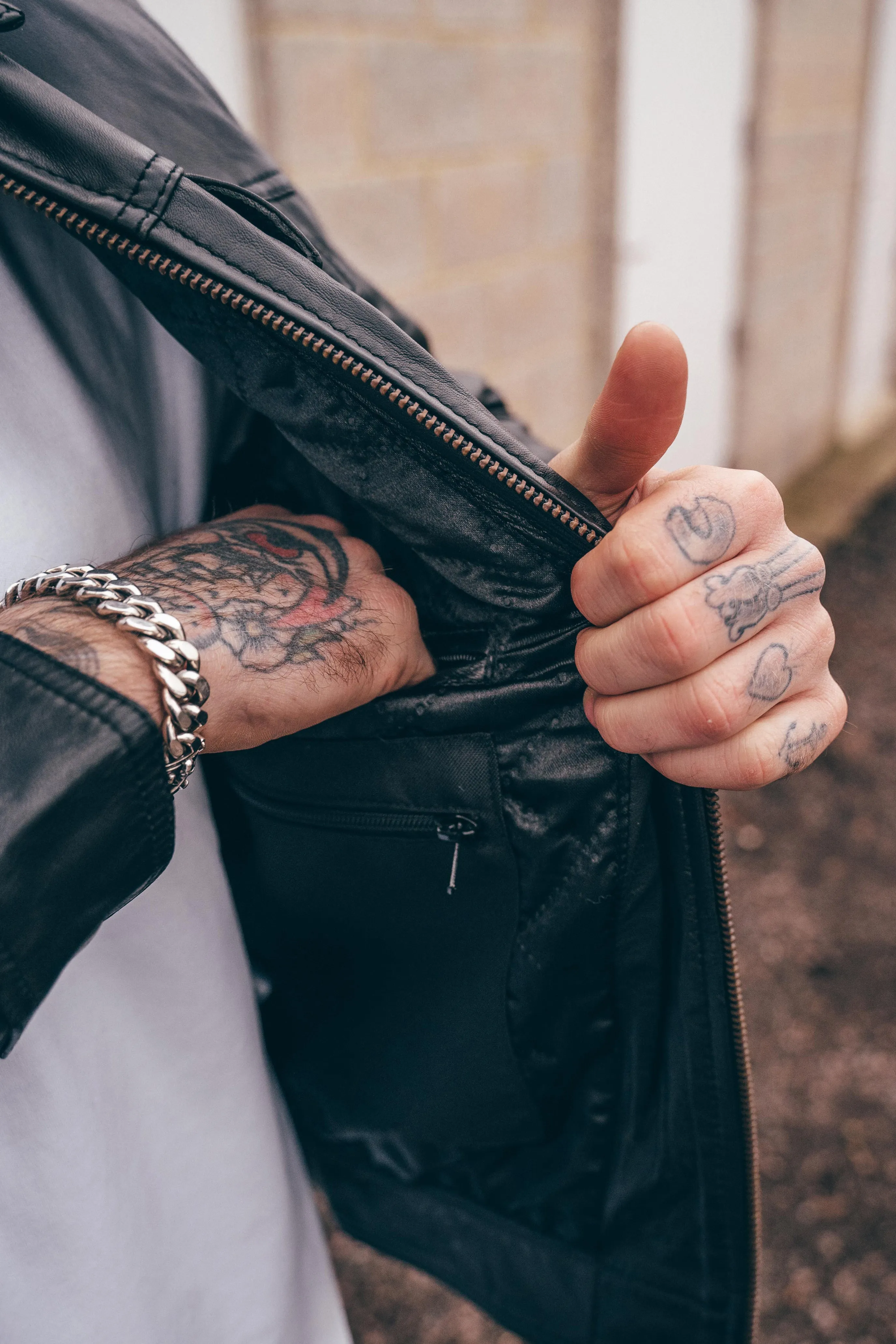 Signature City Casual Black Leather Shirt