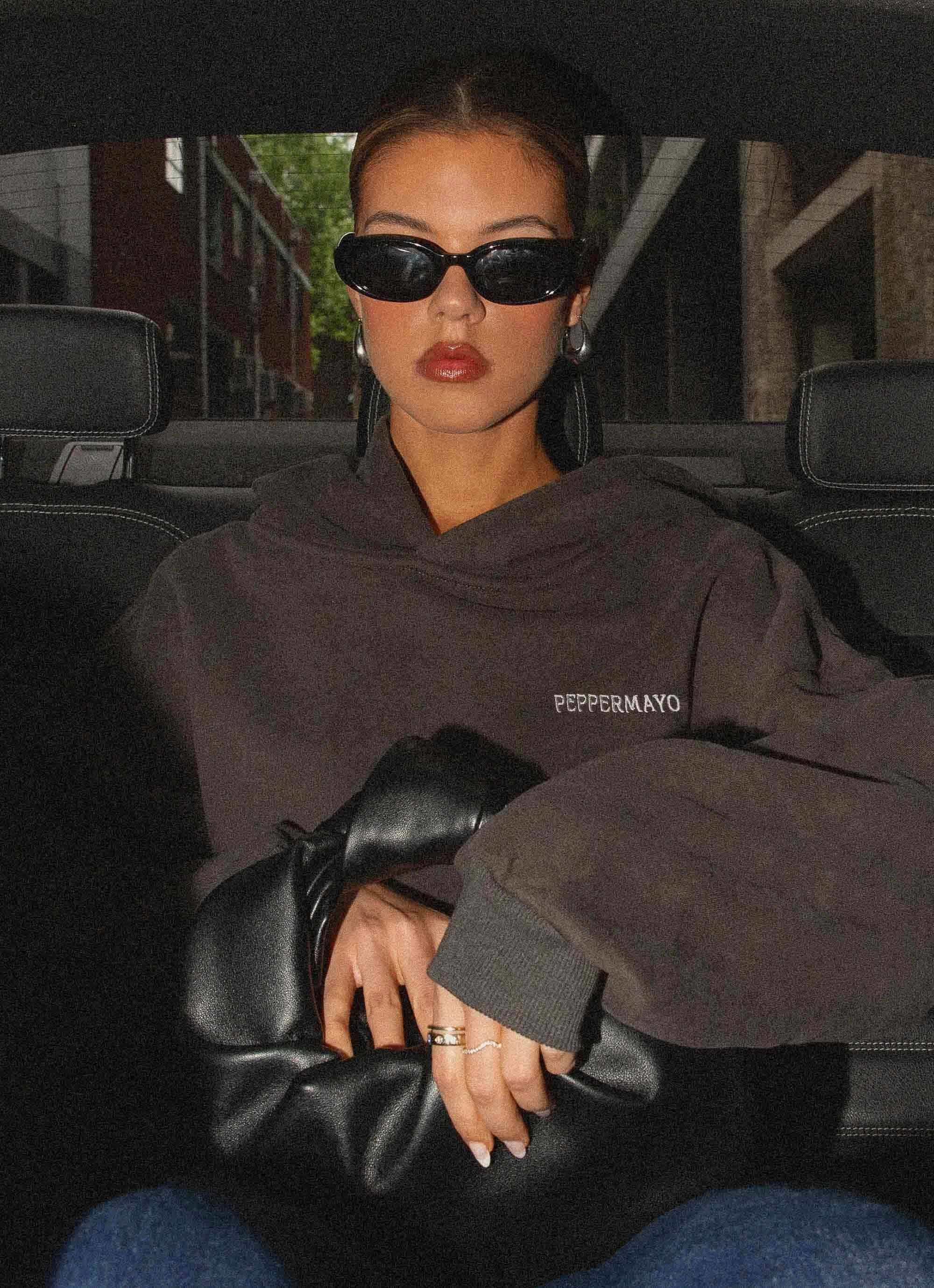 Signature Oversized Hoodie - Charcoal Reflective Detailing