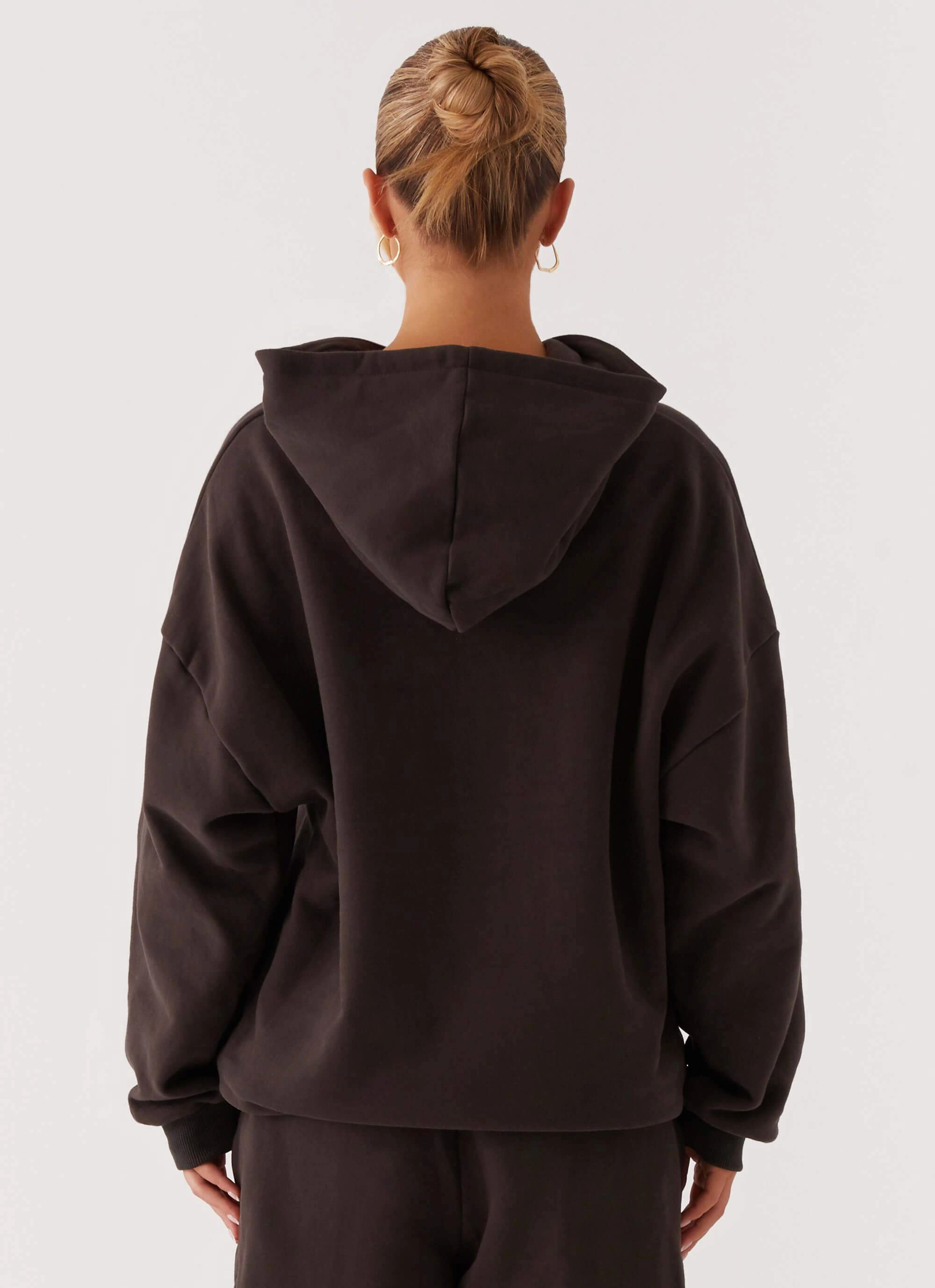 Signature Oversized Hoodie - Charcoal Autumn Ready Convertible Silhouette