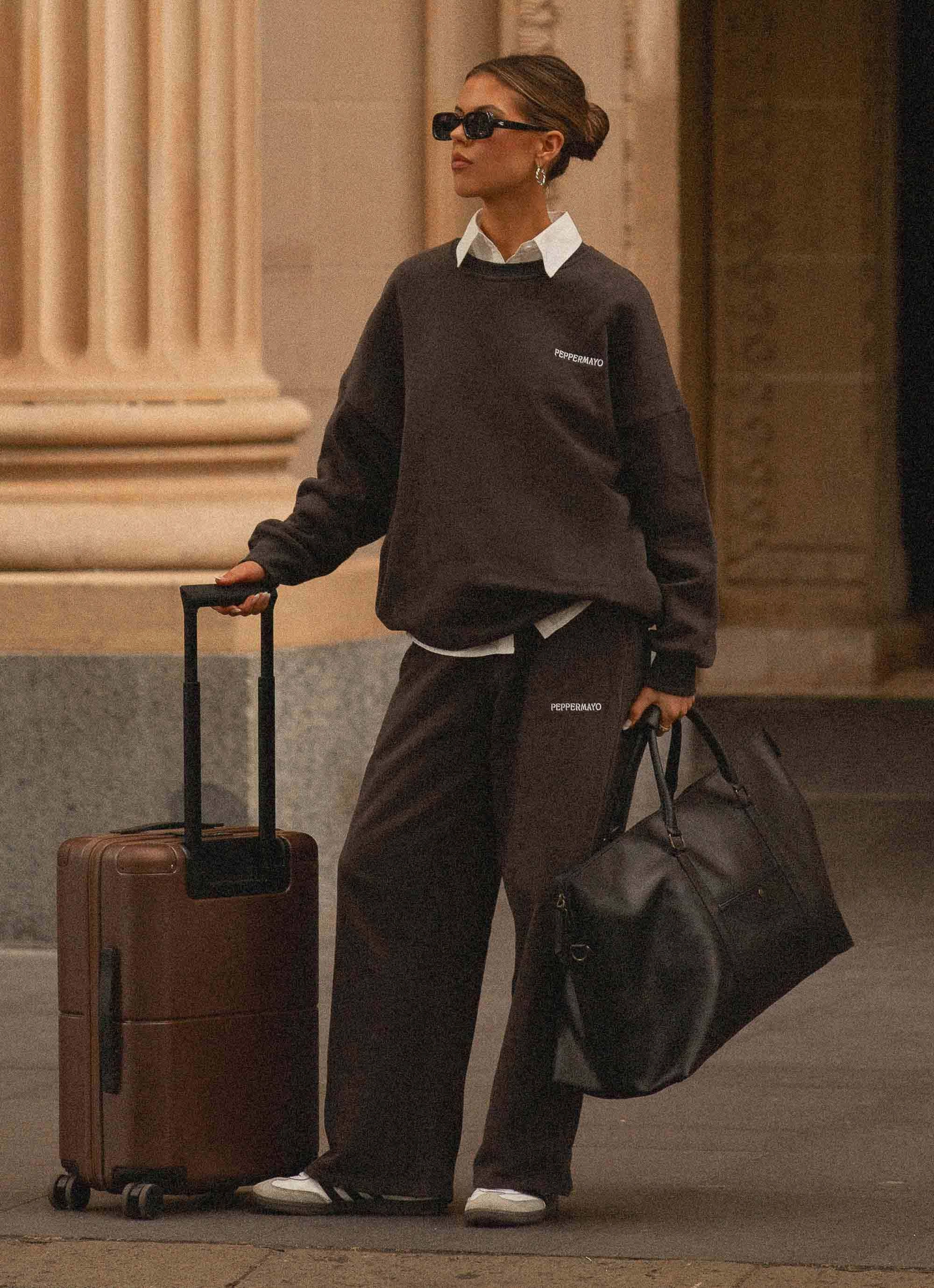 Fade Resistant Dye Method New Cut Signature Oversized Sweatshirt - Charcoal