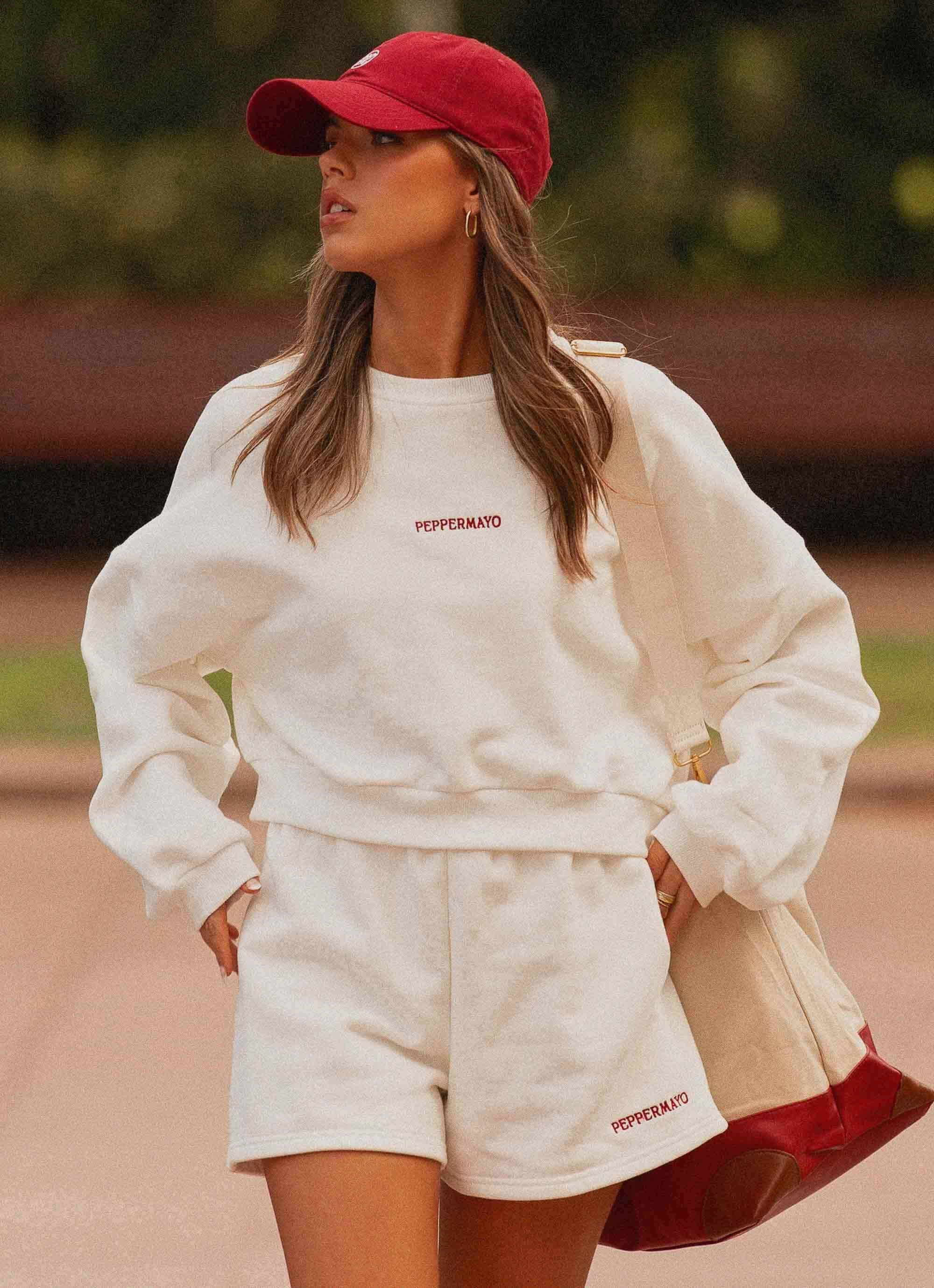 All Around Fit hypoallergenic material Signature Sweatshorts - Ivory