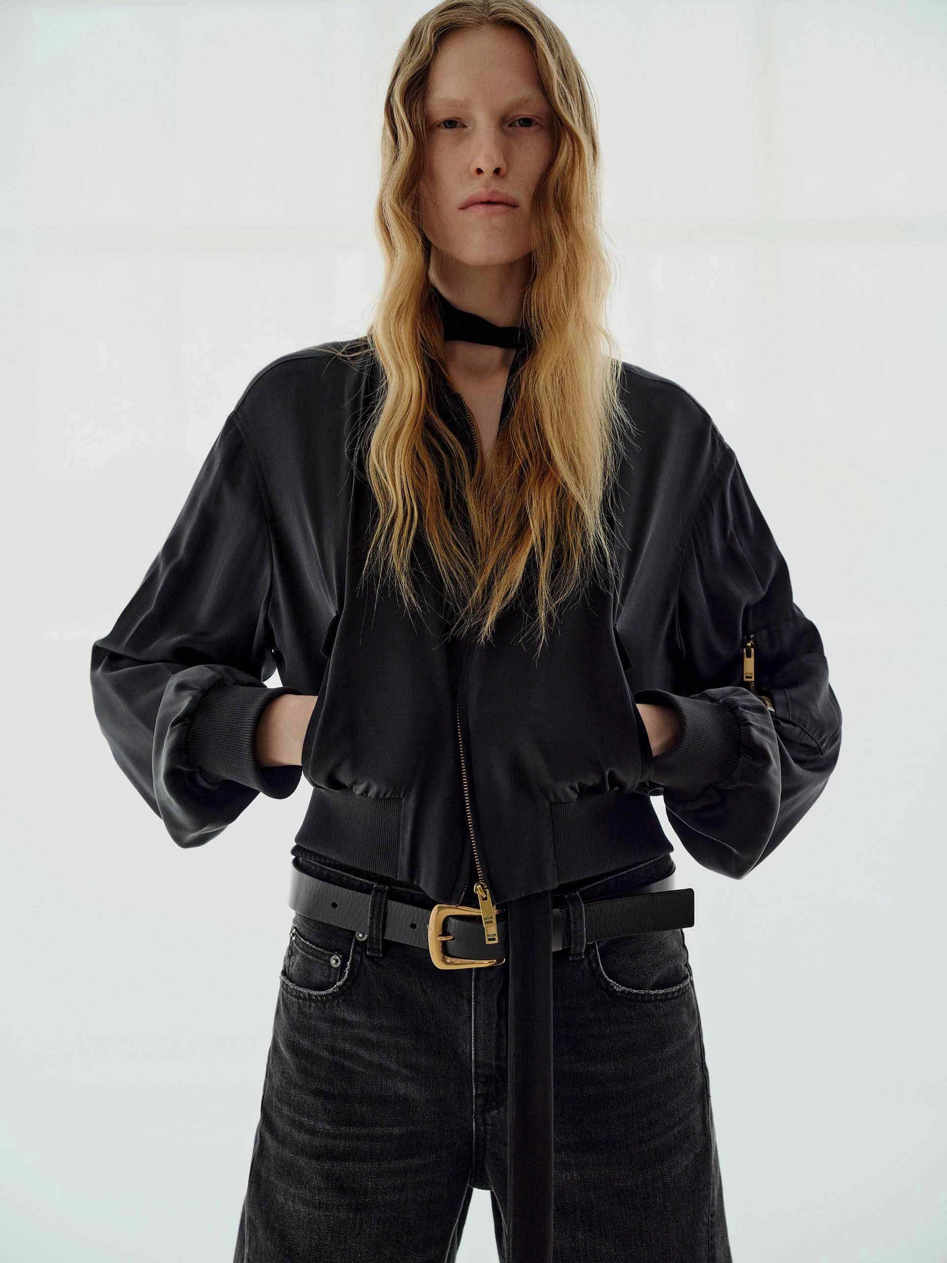 Silk Blend Cropped Jacket