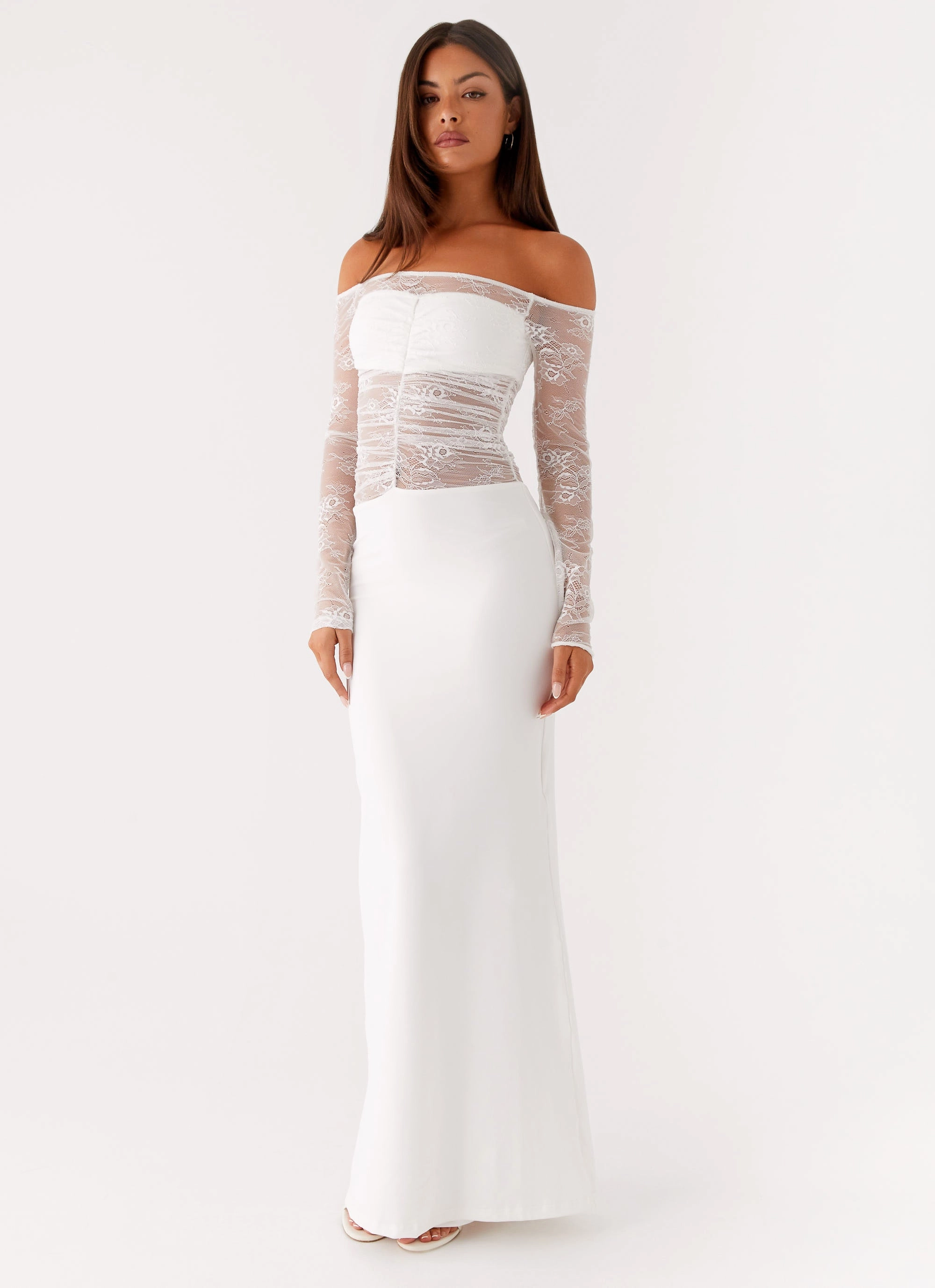 Subtle design Avi Maxi Dress - White