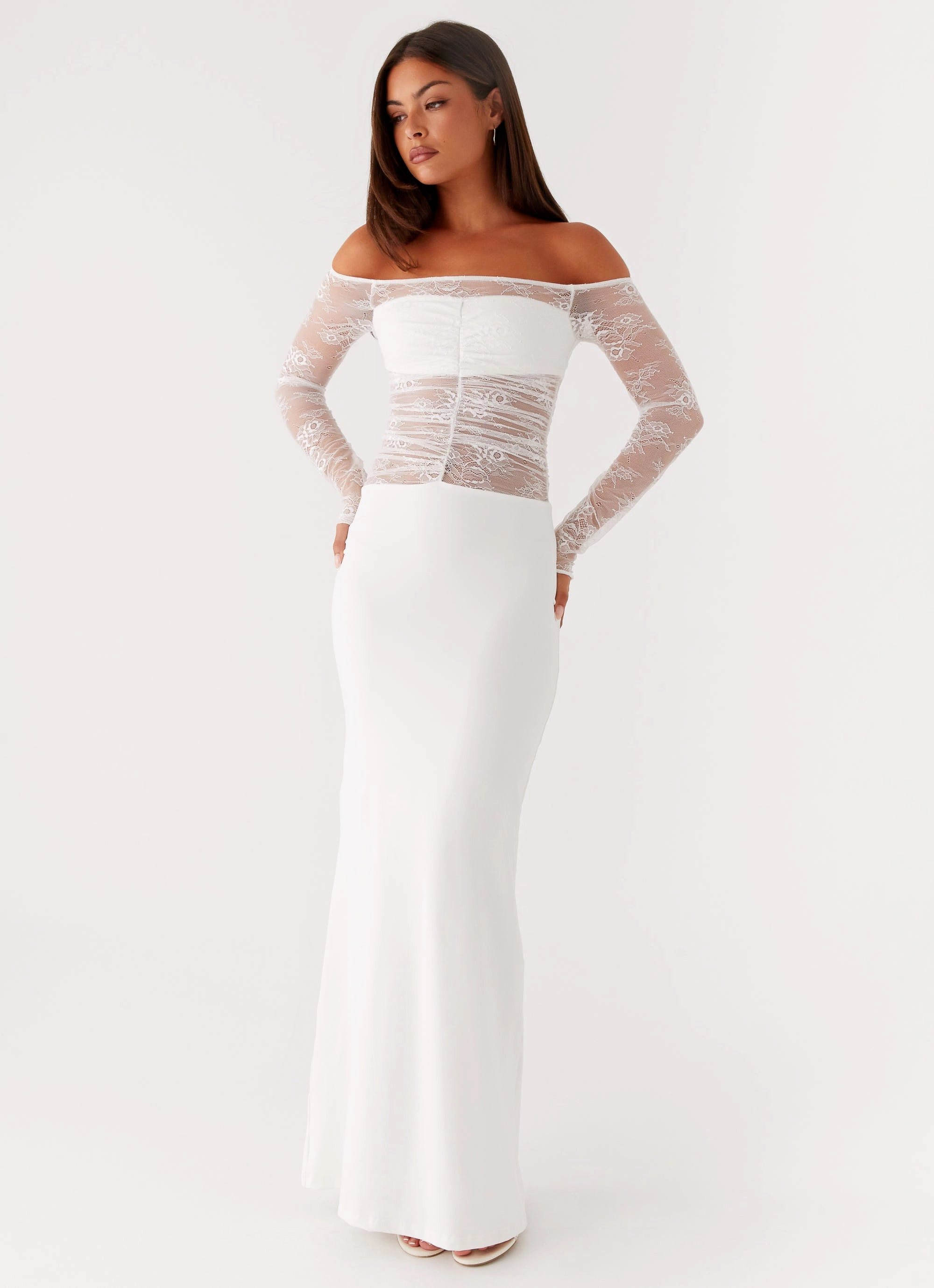 Avi Maxi Dress - White Shared Glow