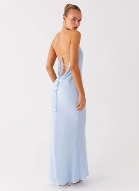 Simple Attire Cabello Maxi Dress - Pale Blue Cabello Maxi Dress - Pale Blue Smart and Stylish Vibrant Waist