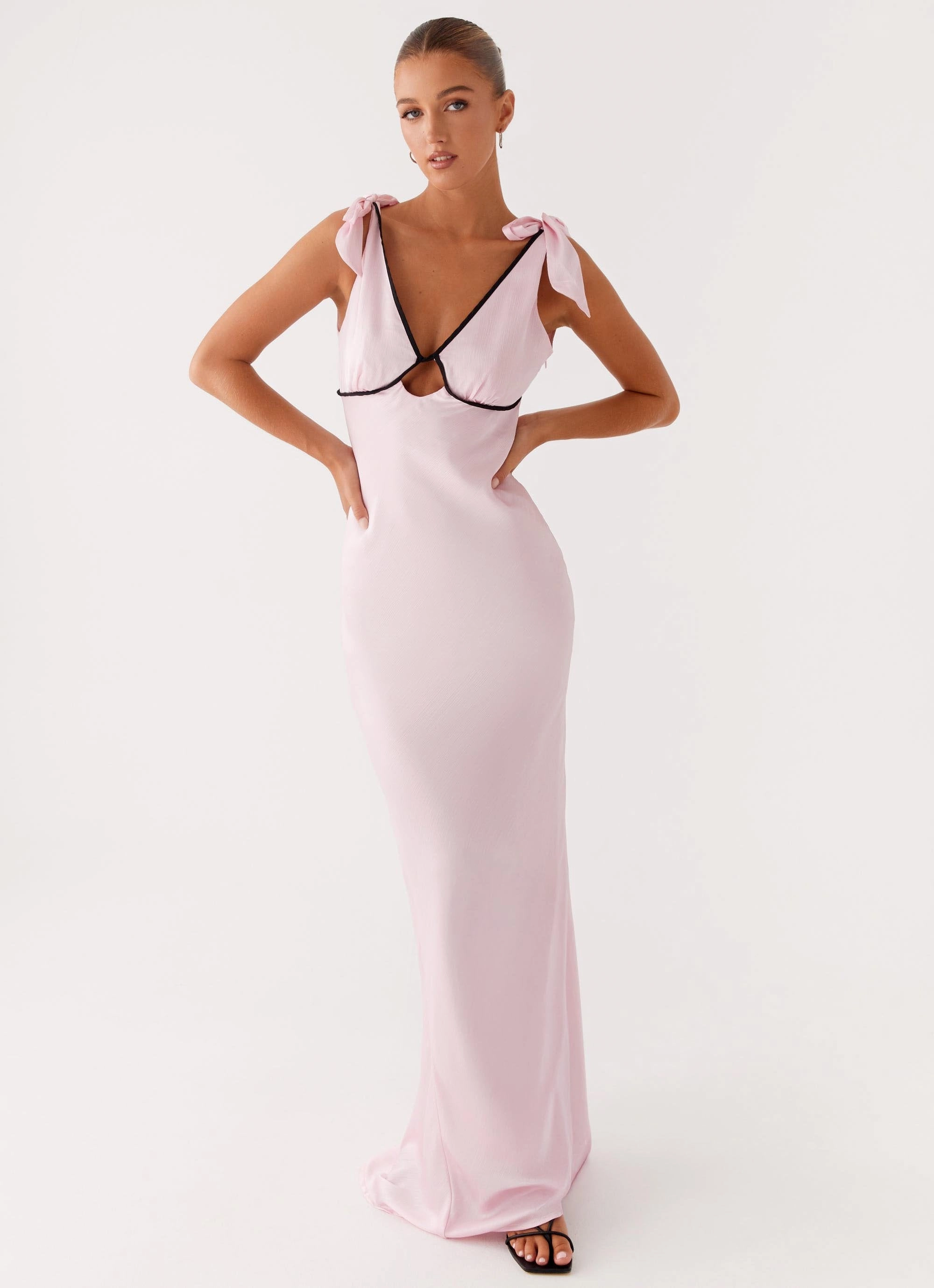 Romeo Maxi Dress - Pink Coastal Chic