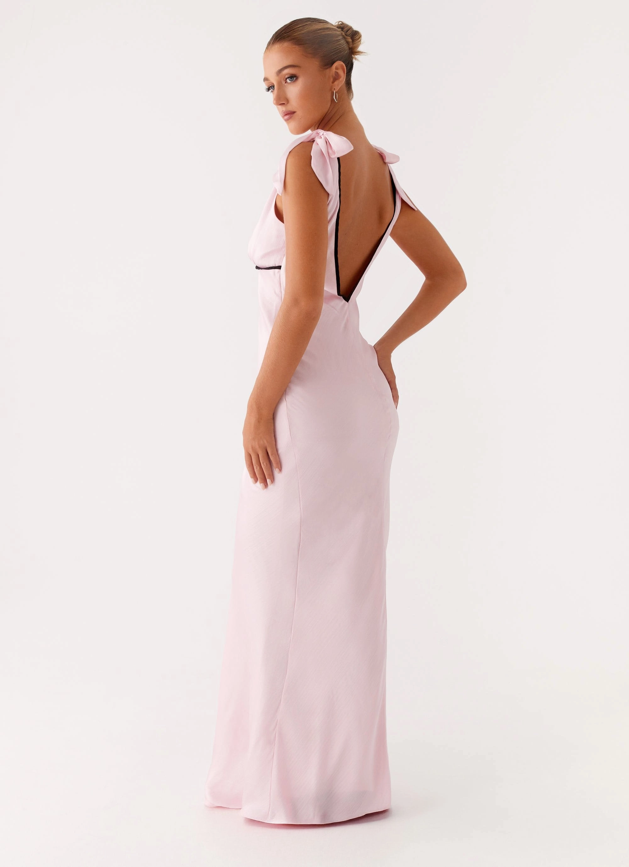 Relaxed and Effortless Wrap style Romeo Maxi Dress - Pink