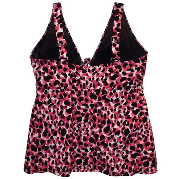 Simply Fit Women’s Plus Size Tankini Bikini Swimsuit Set Tiered Ruffle 16-24