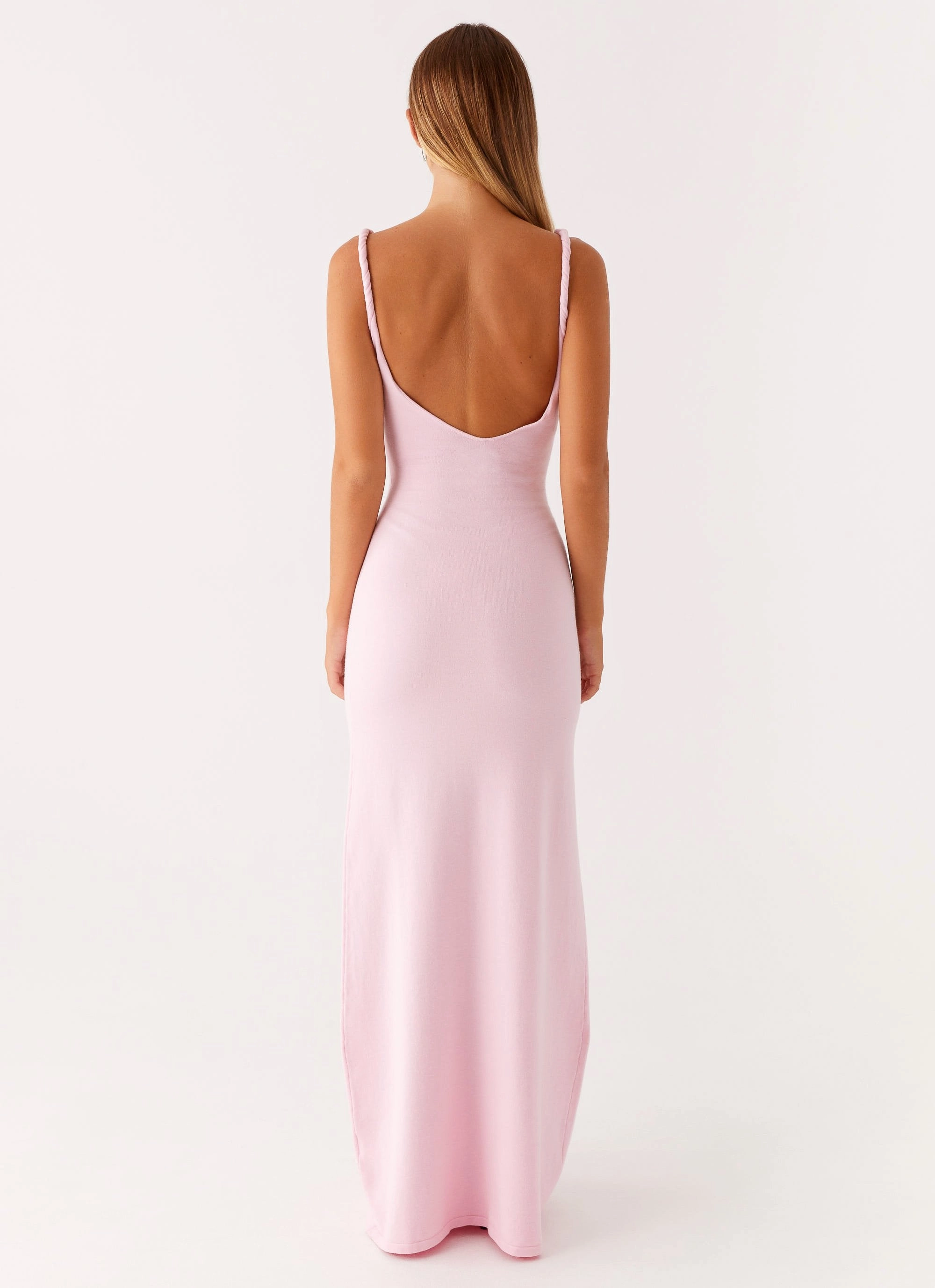 Airy Touch Relaxed Line Anastasia Maxi Dress - Pink